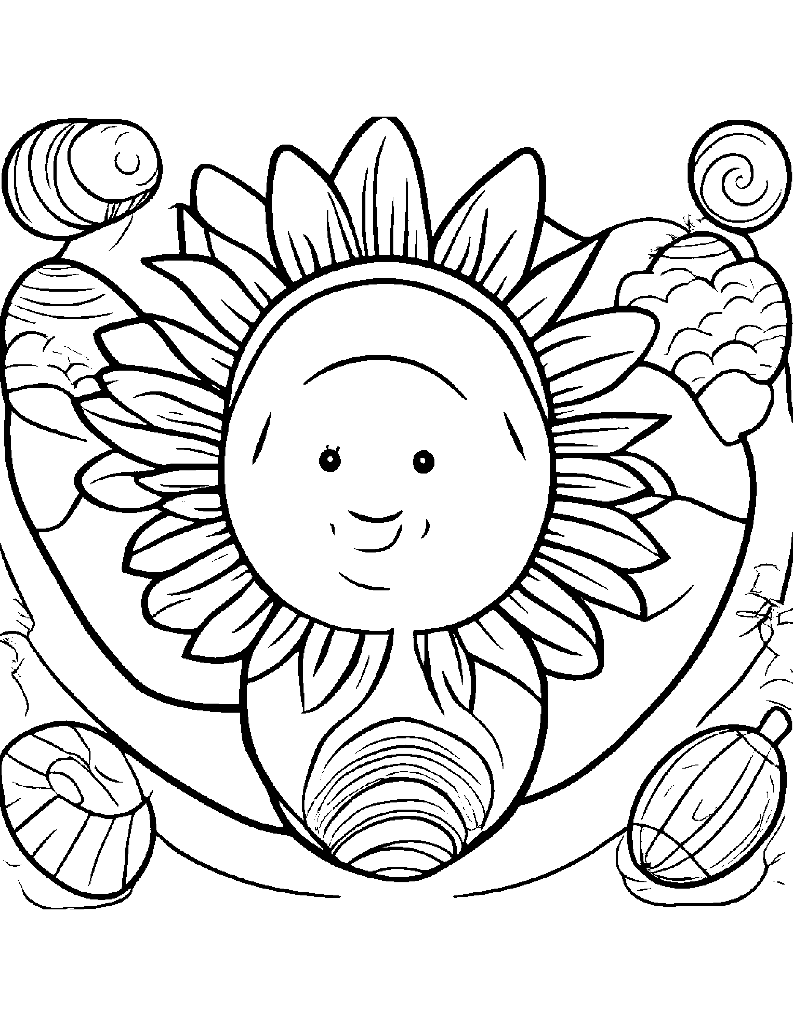 Sunny Maracas #5 Coloring Page (Free Printable PDF)