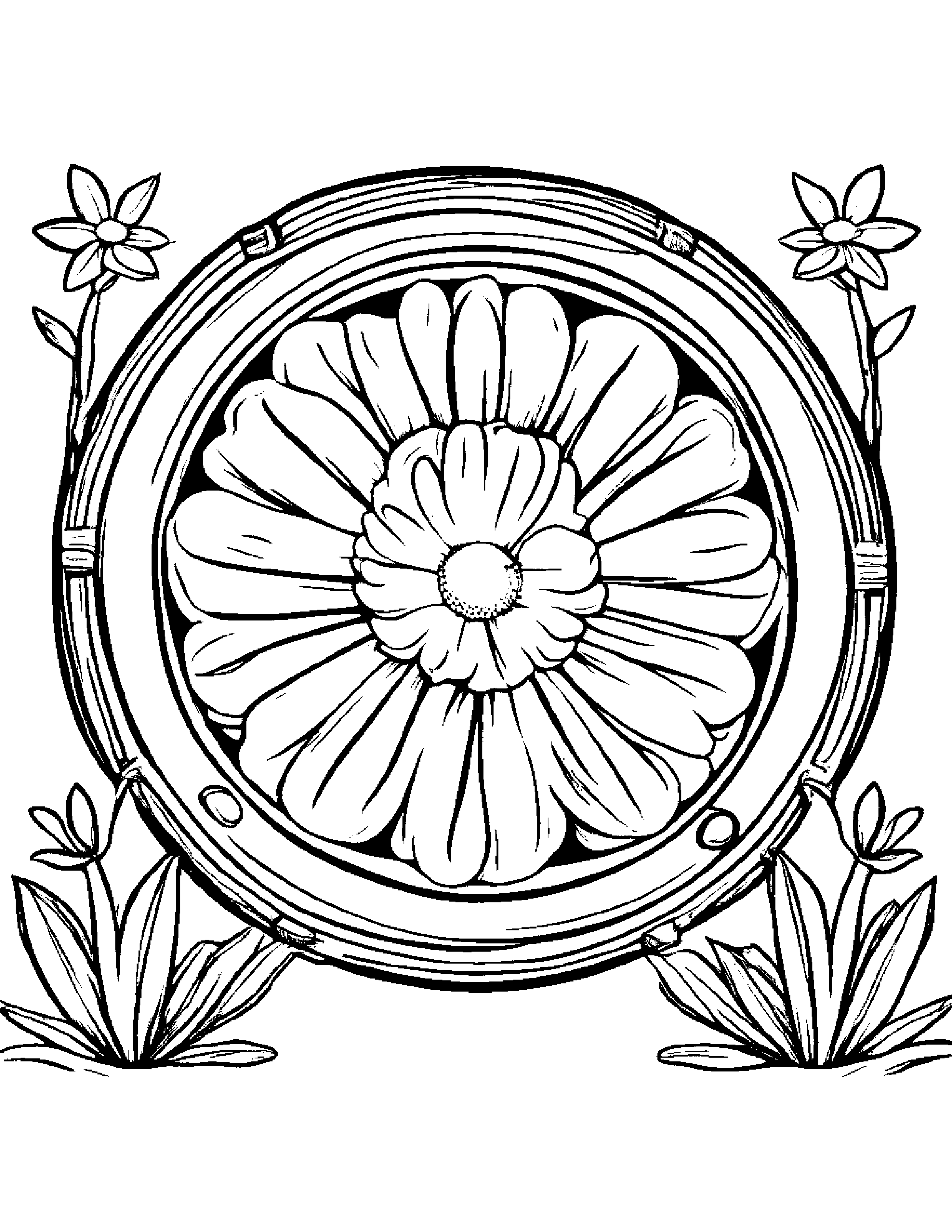Tambourine Planting A Seed #2 Coloring Page (Free Printable PDF)