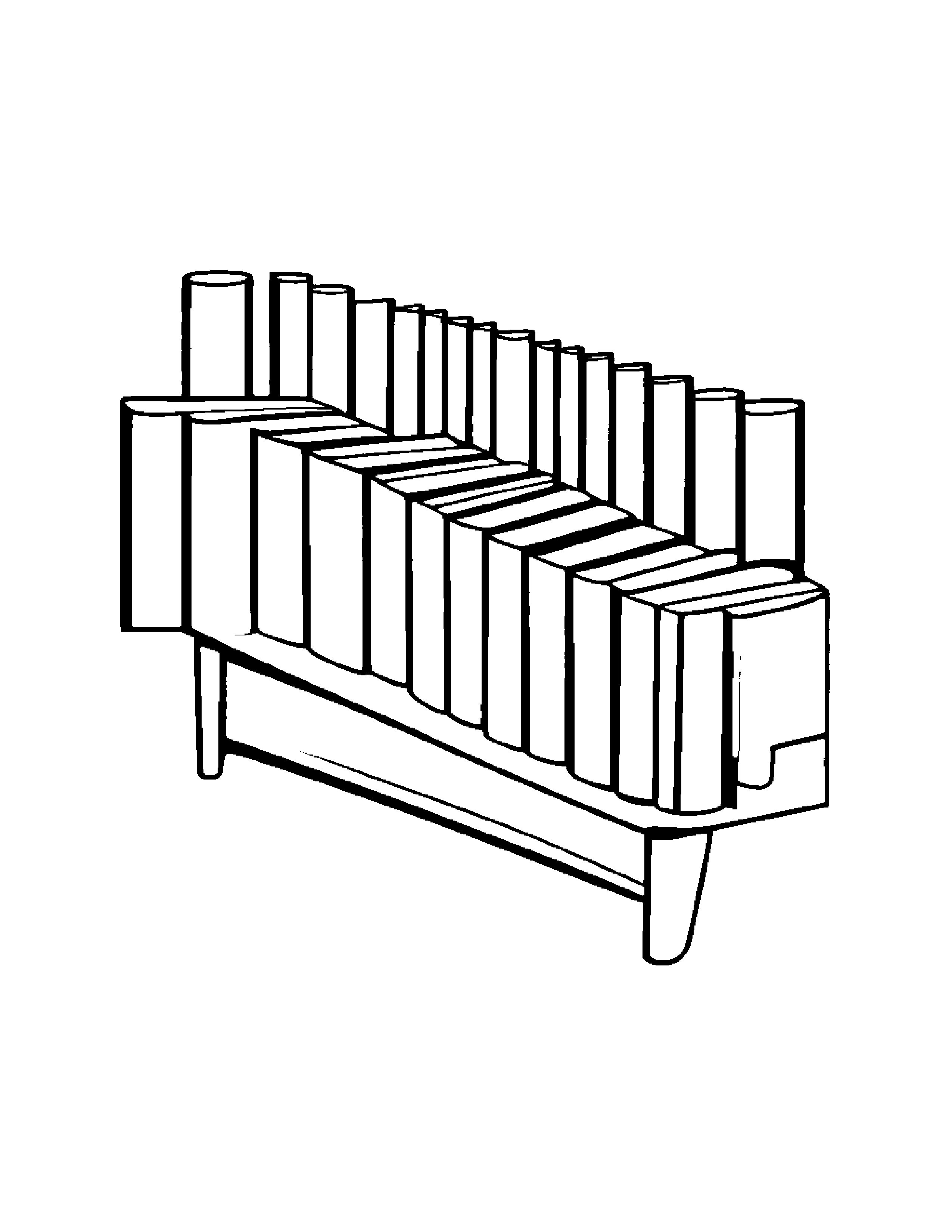 Xylophone Practicing Shapes #3 Coloring Page (Free Printable PDF)