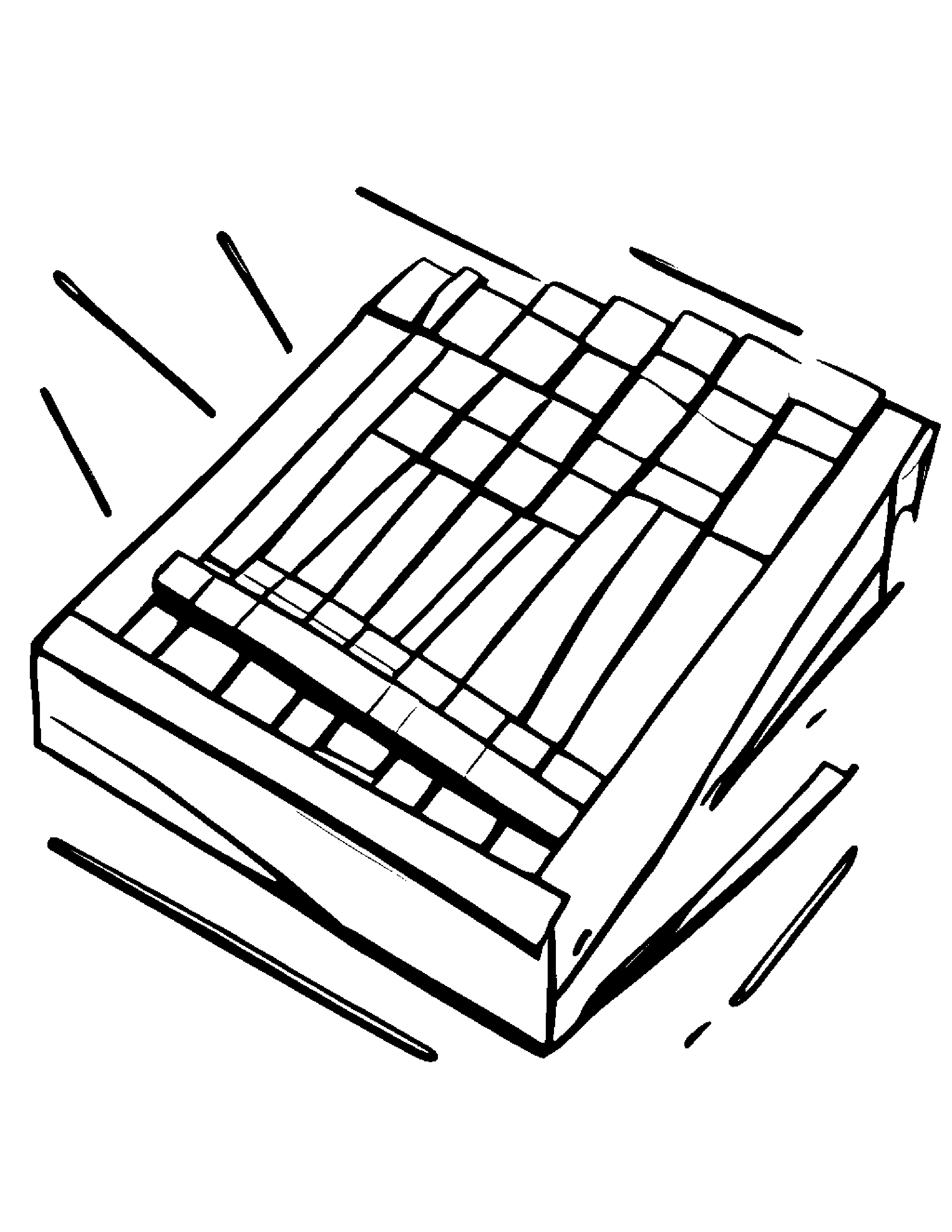 Xylophone Practicing Shapes #4 Coloring Page (Free Printable PDF)