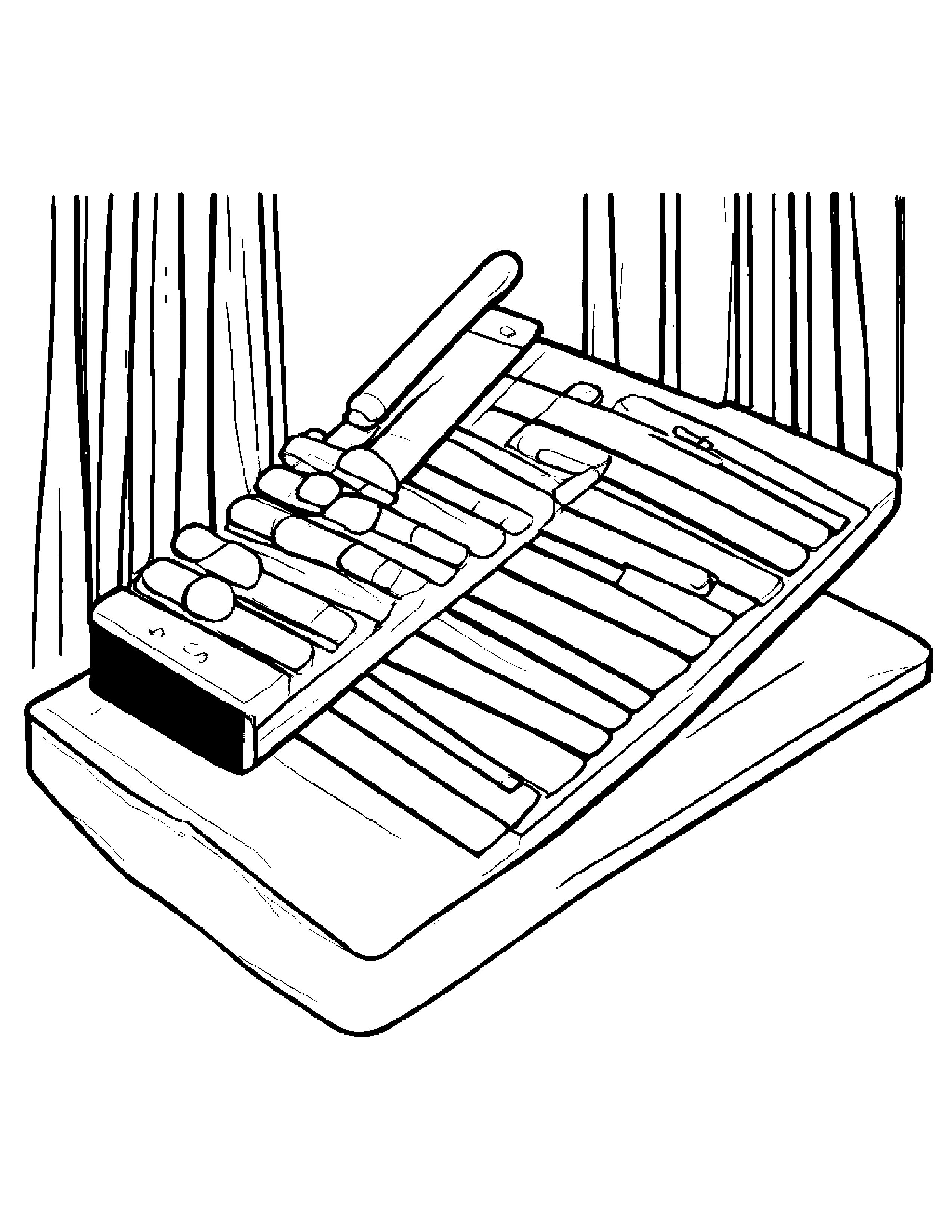 Xylophone Sharing #3 Coloring Page (Free Printable PDF)