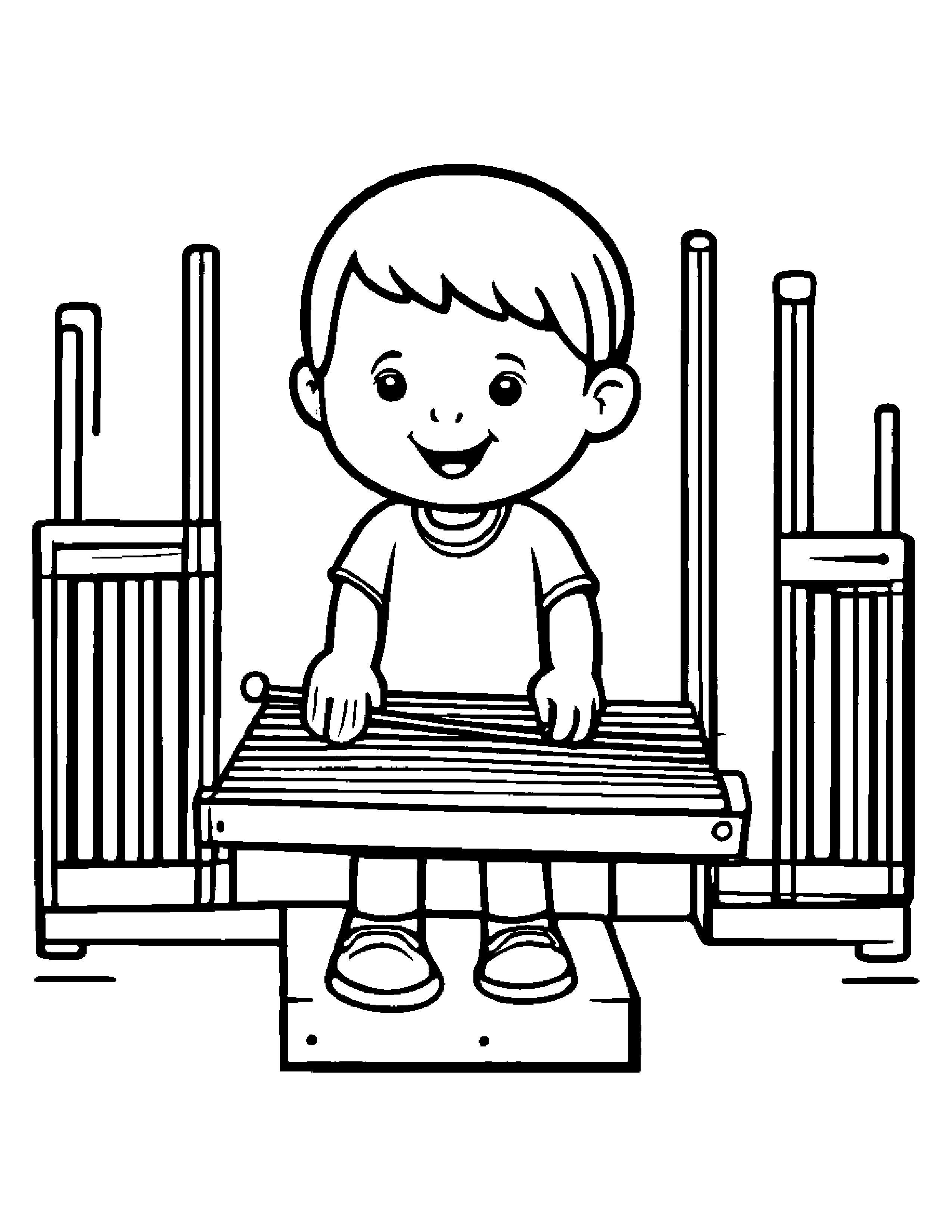 Xylophone Singing Coloring Page (Free Printable PDF)
