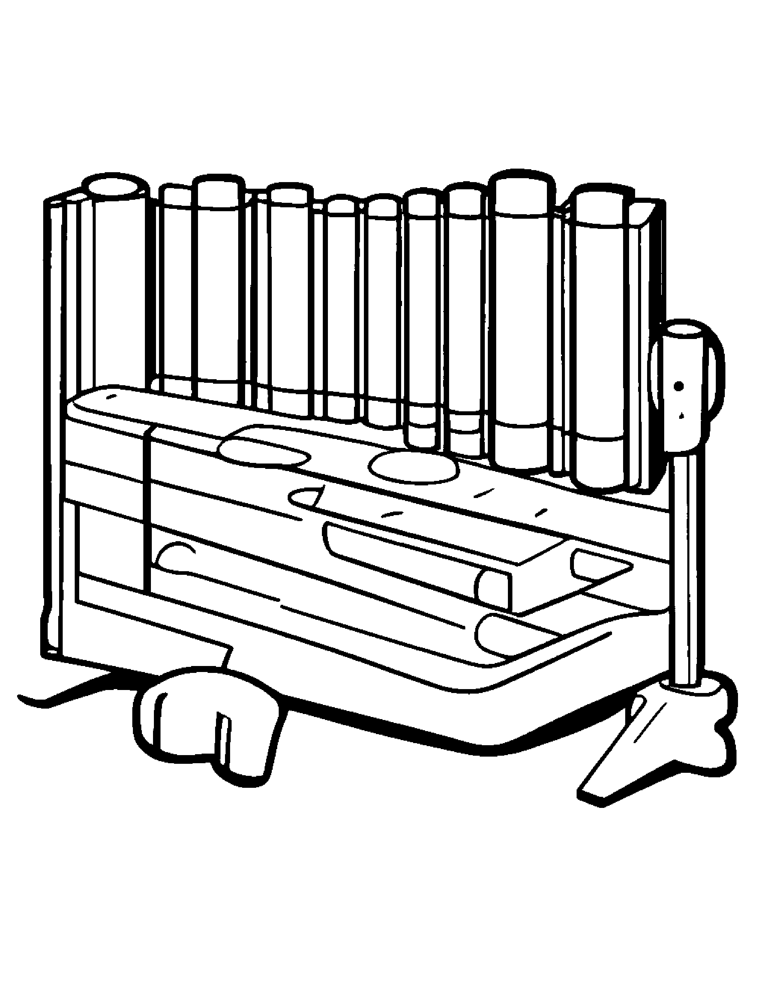 Zippy Xylophone Coloring Page (Free Printable PDF)