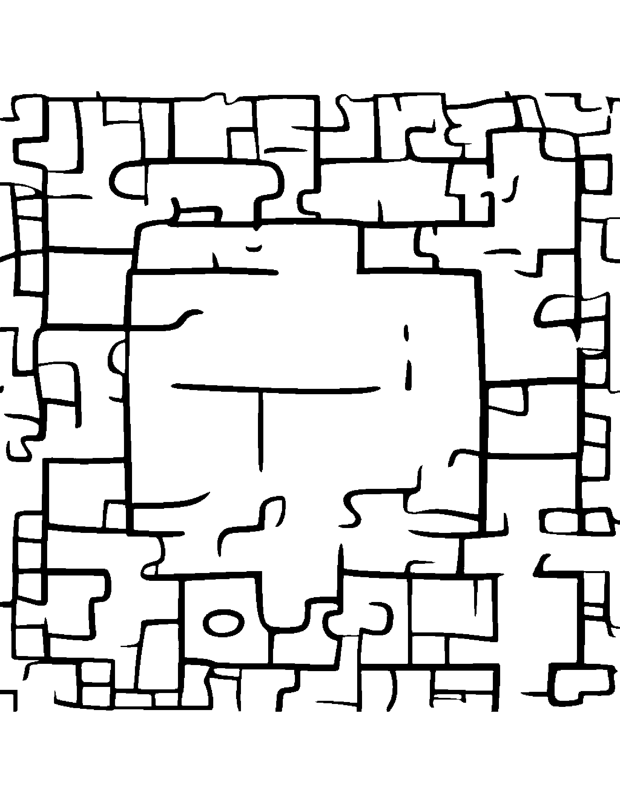 Playful Puzzle Piece #2 Coloring Page (Free Printable PDF)