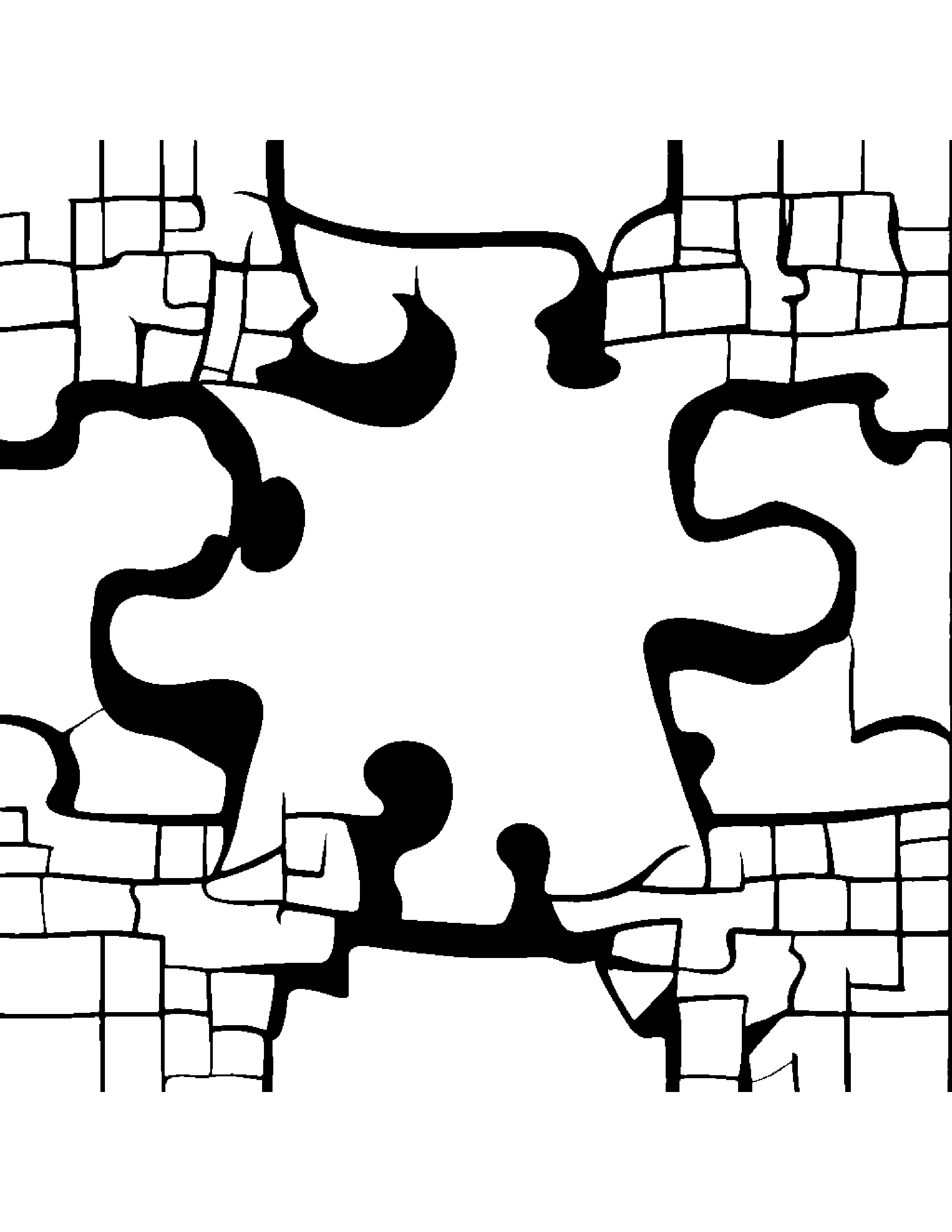Playful Puzzle Piece #3 Coloring Page (Free Printable PDF)