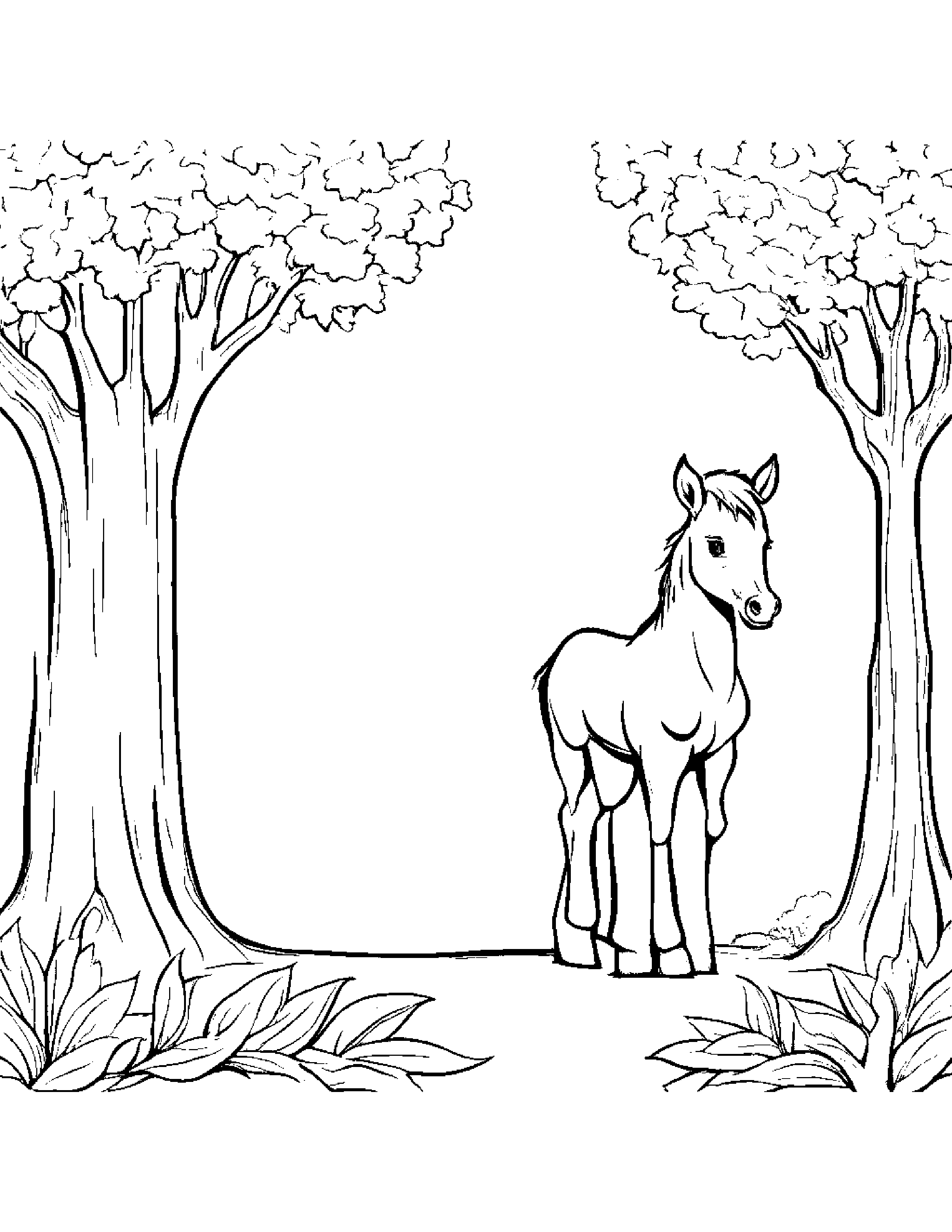 Zippy Foal By A Little Tree #5 Coloring Page (Free Printable PDF)