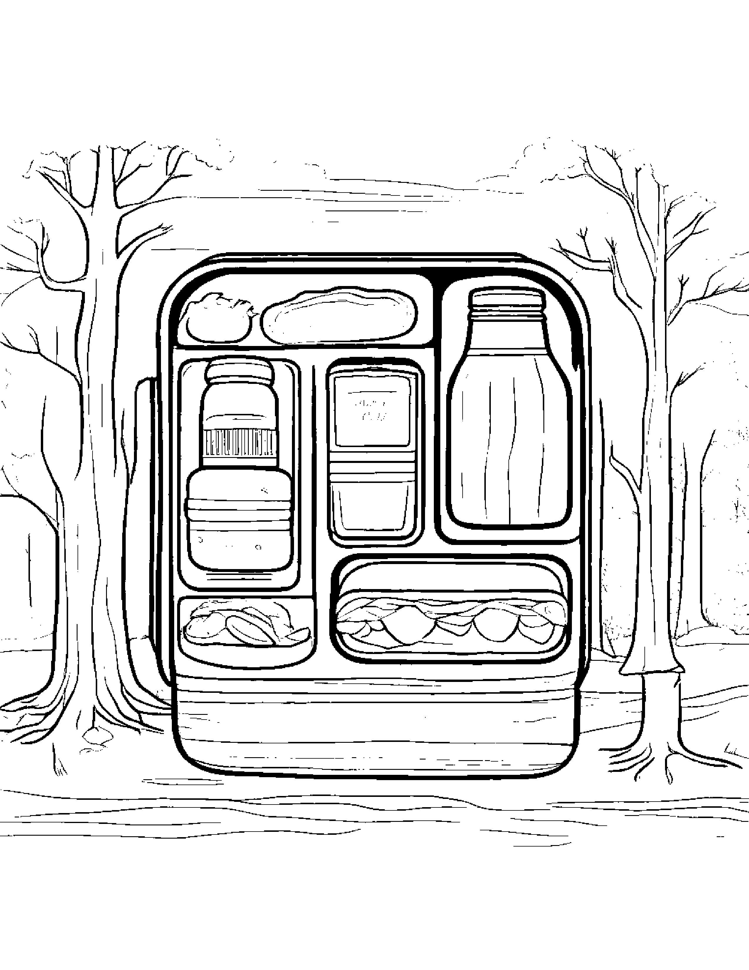 Zippy Lunchbox By A Little Tree #2 Coloring Page (Free Printable PDF)