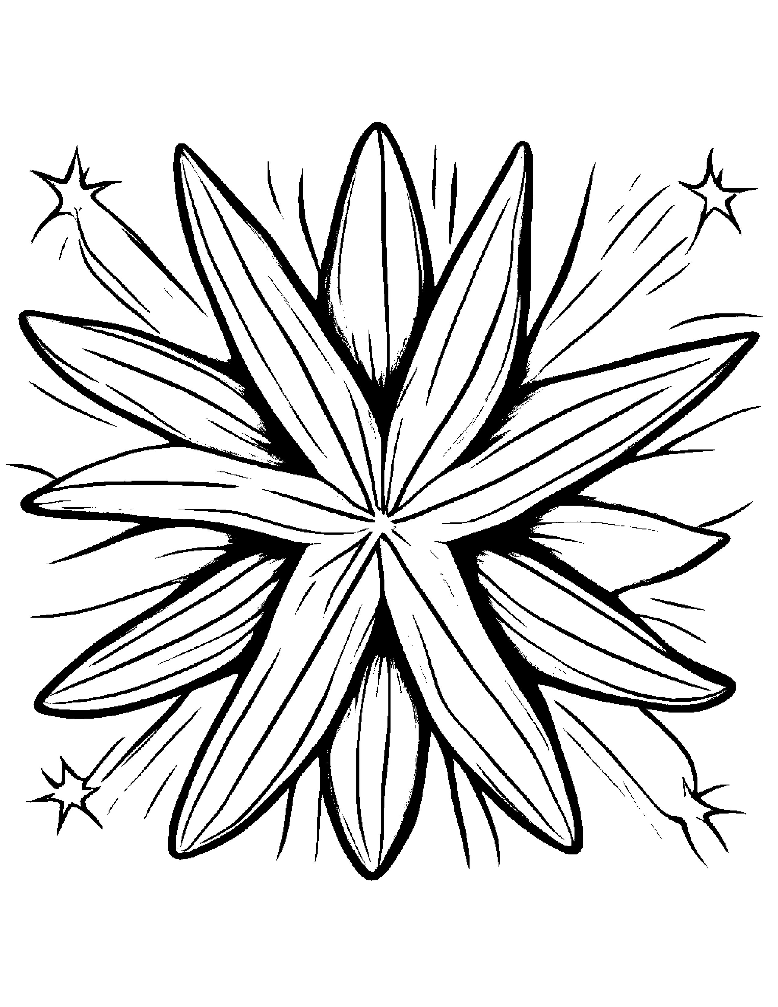 Helpful Starfish Painting A Star #3 Coloring Page (Free Printable PDF)