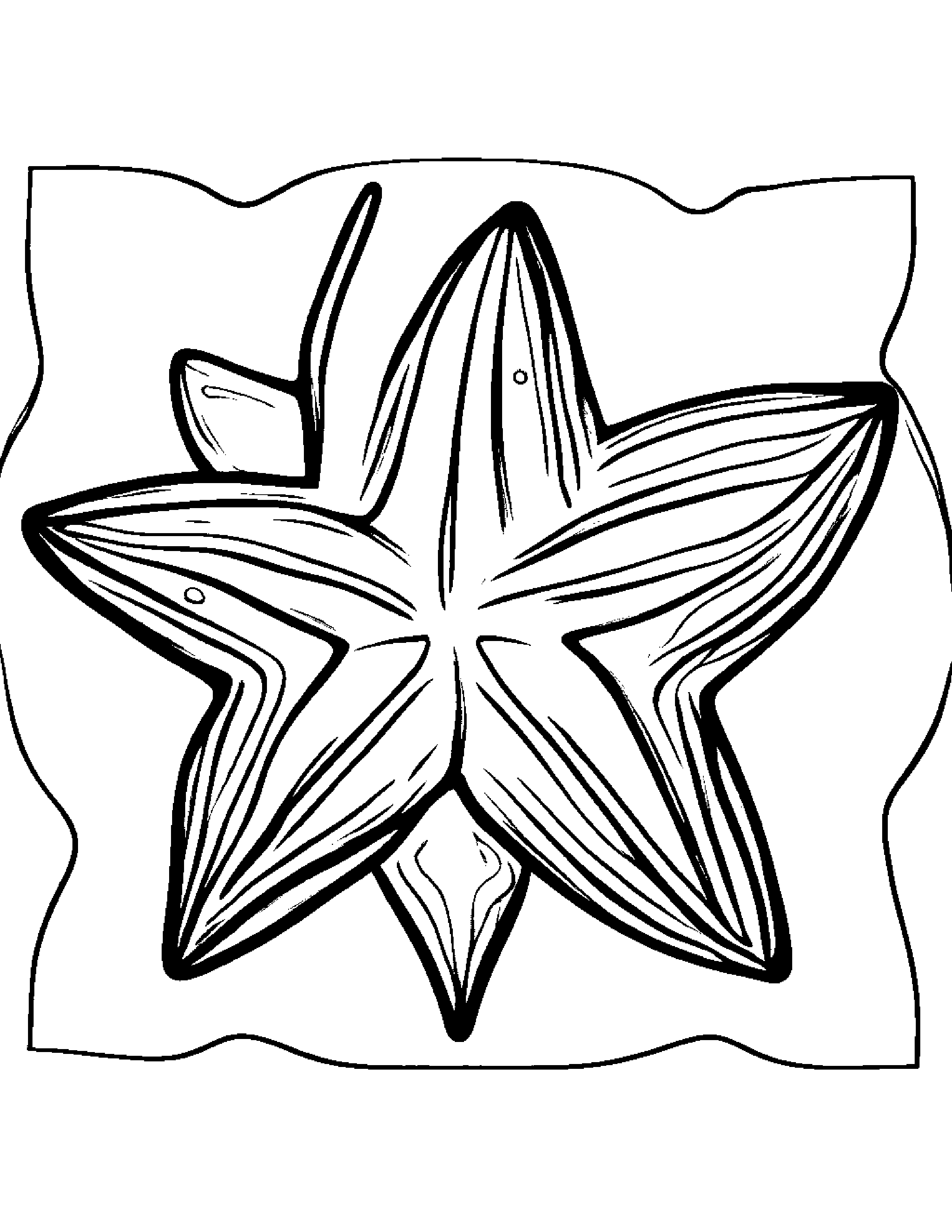 Helpful Starfish Painting A Star Coloring Page (Free Printable PDF)
