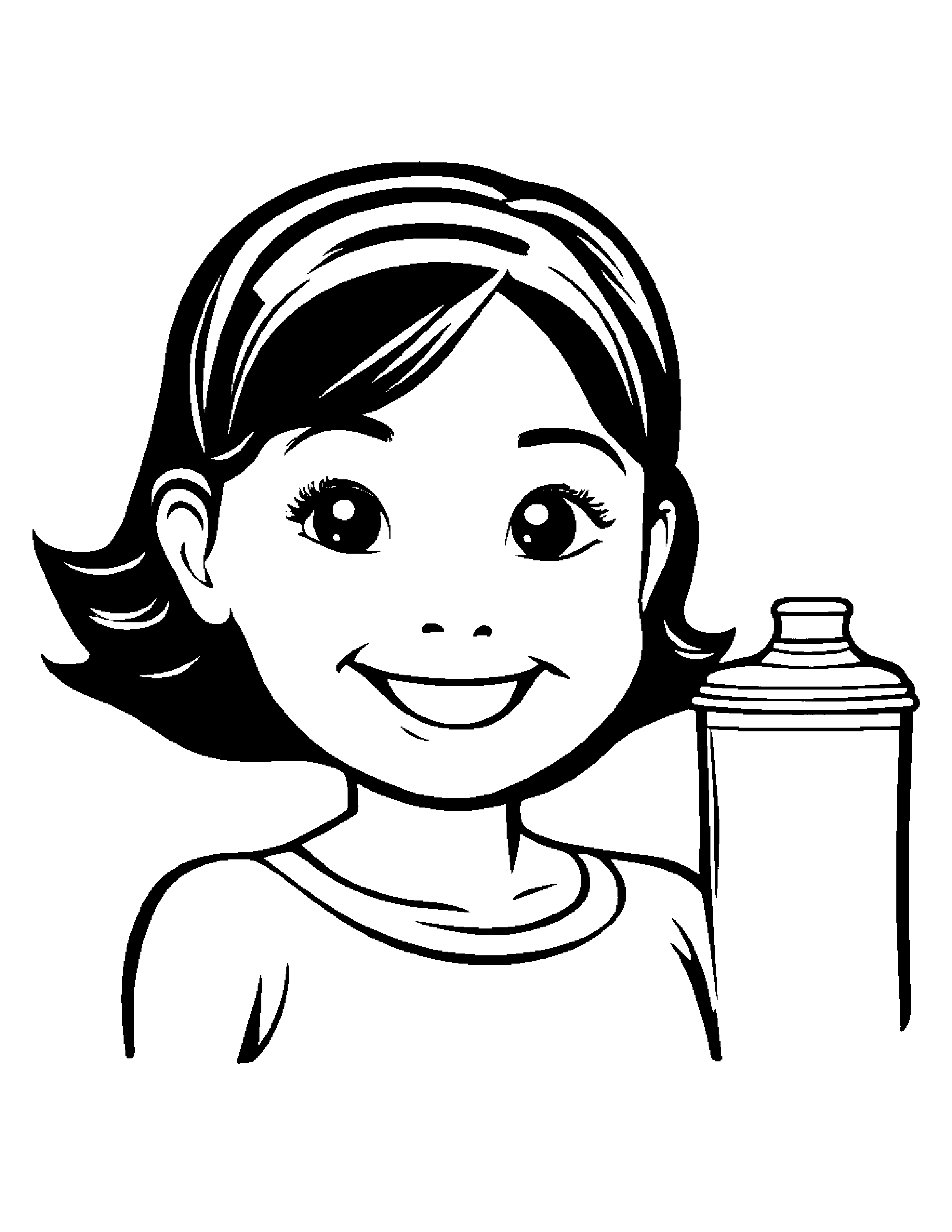 Lunchbox Smiling #3 Coloring Page (Free Printable PDF)