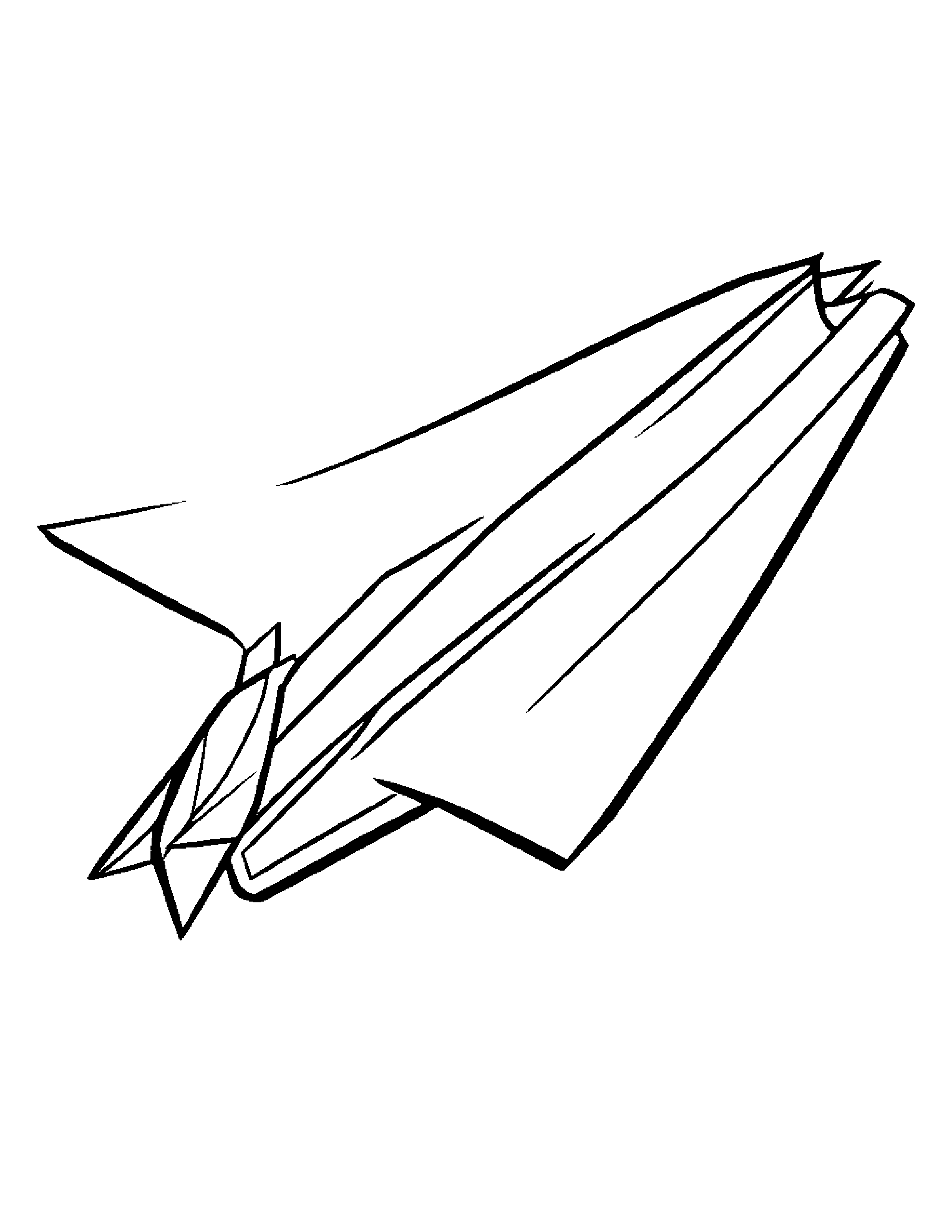 Paper Airplane Learning To Tie A Bow #2 Coloring Page (Free Printable PDF)