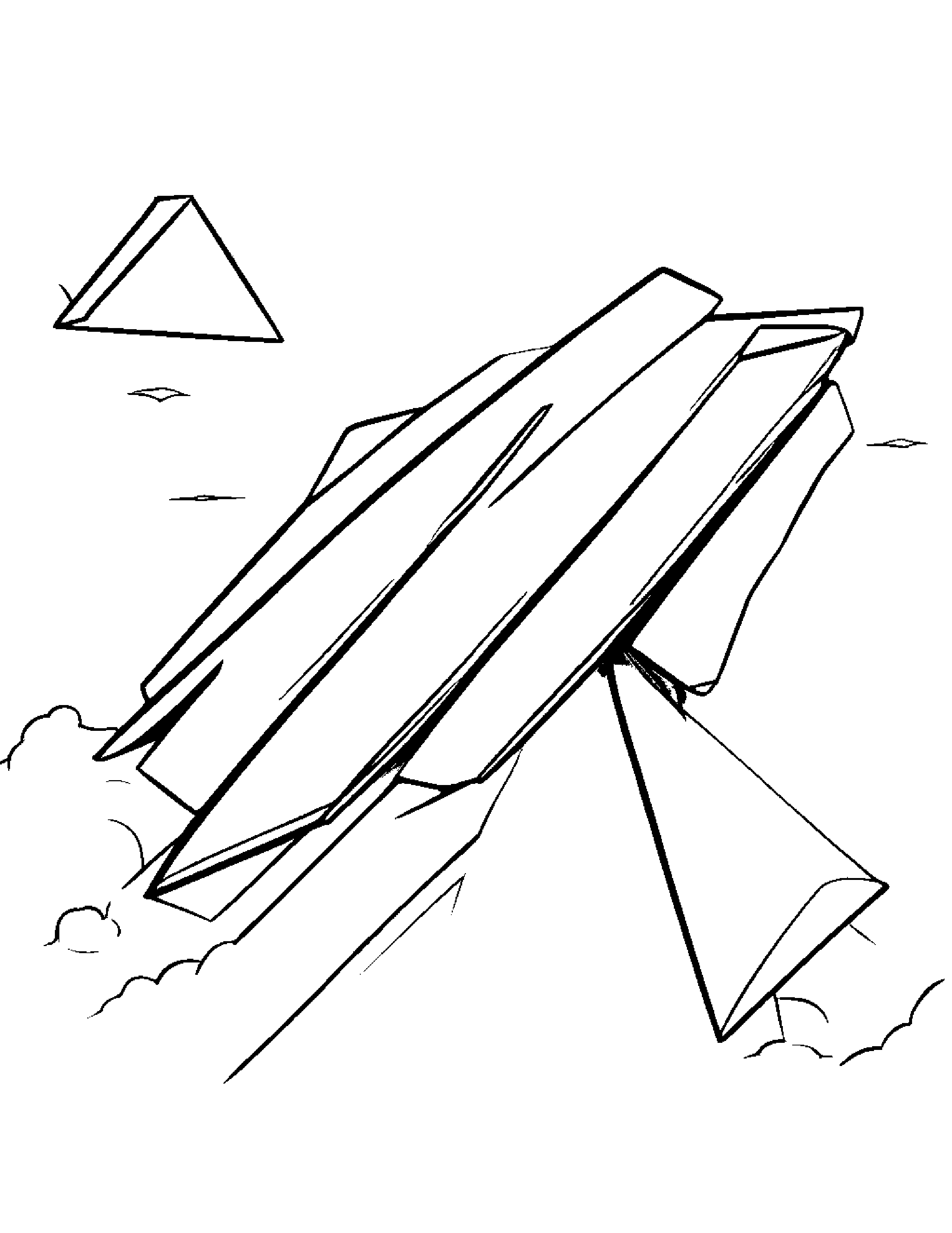 Paper Airplane Learning To Tie A Bow #4 Coloring Page (Free Printable PDF)