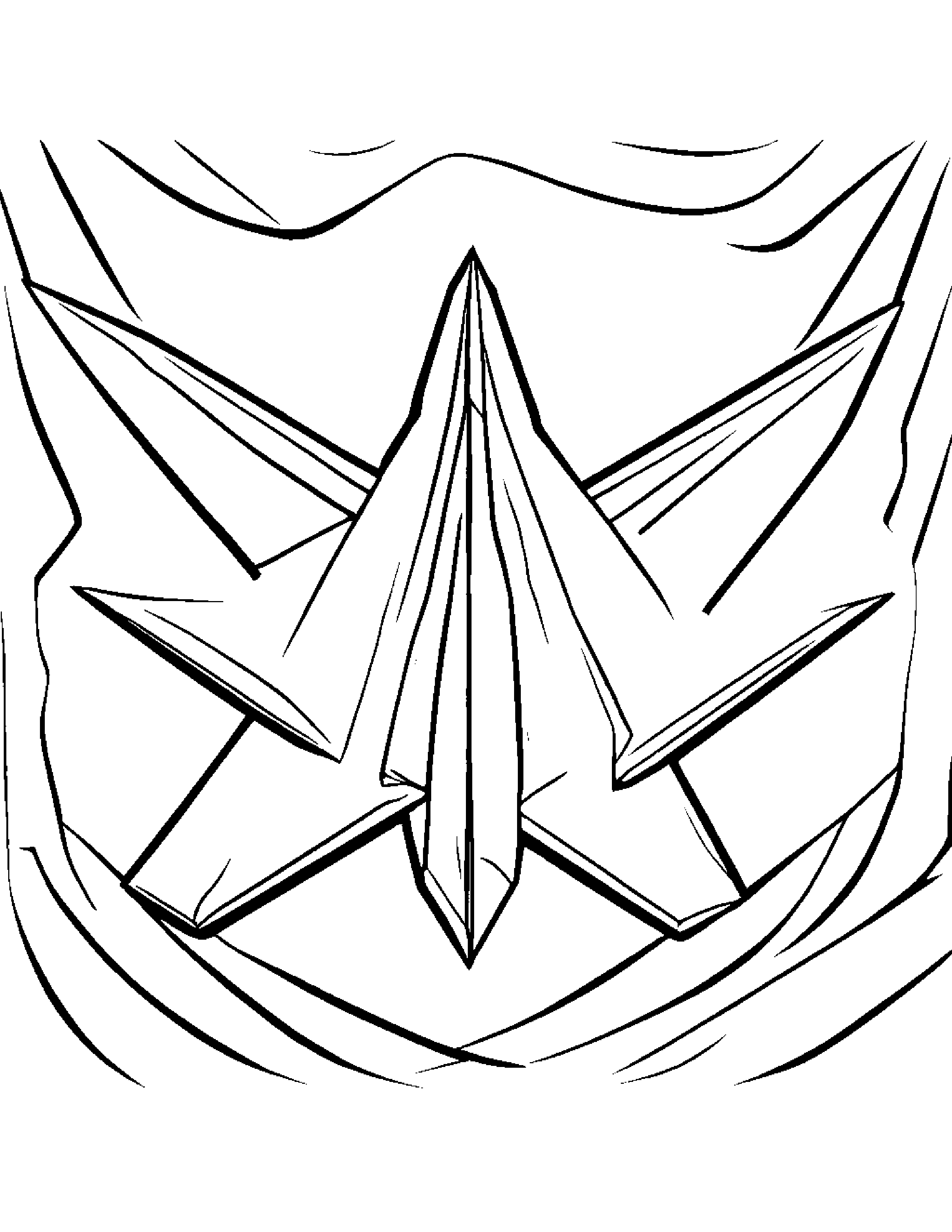 Paper Airplane Learning To Tie A Bow Coloring Page (Free Printable PDF)