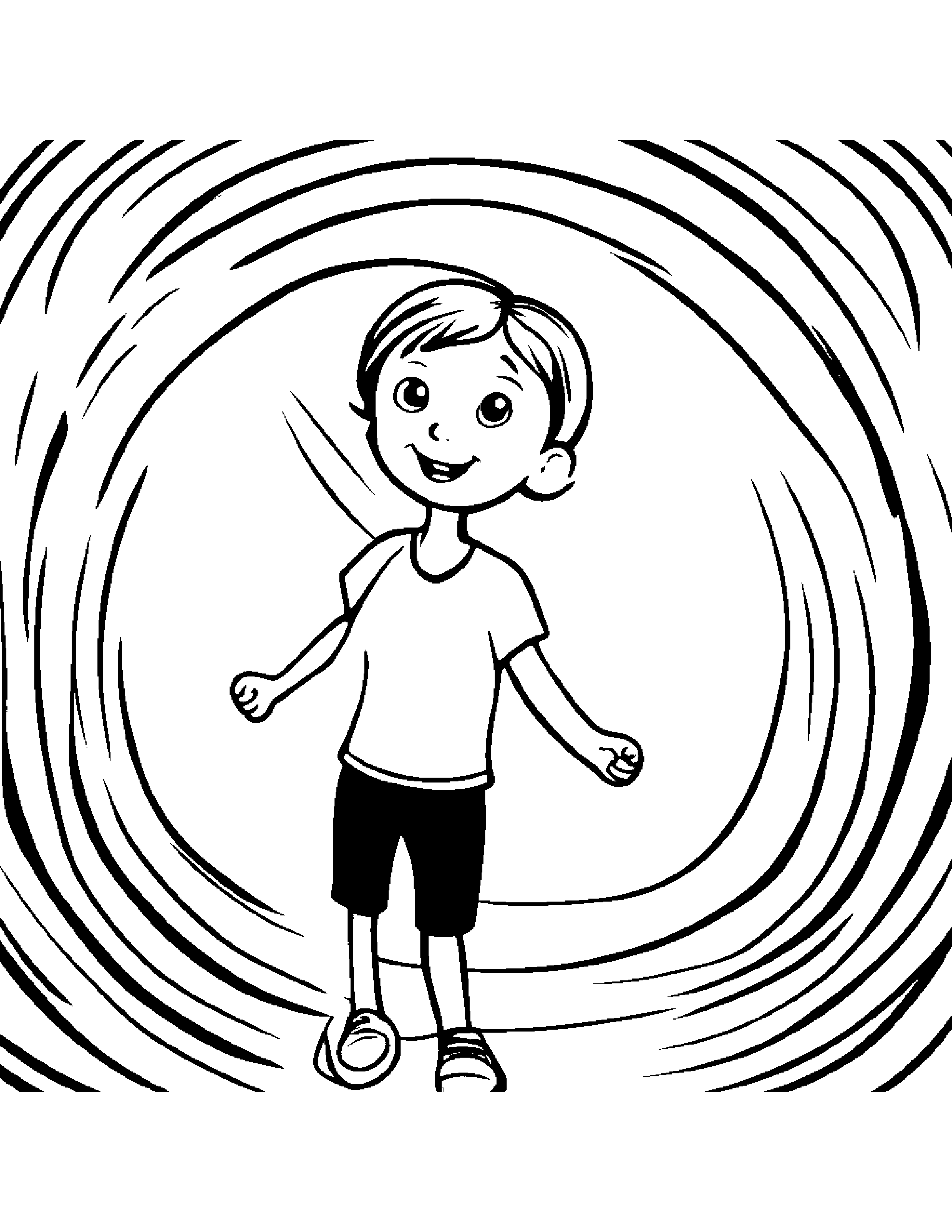 Polite Jump Rope Coloring Page (Free Printable PDF)