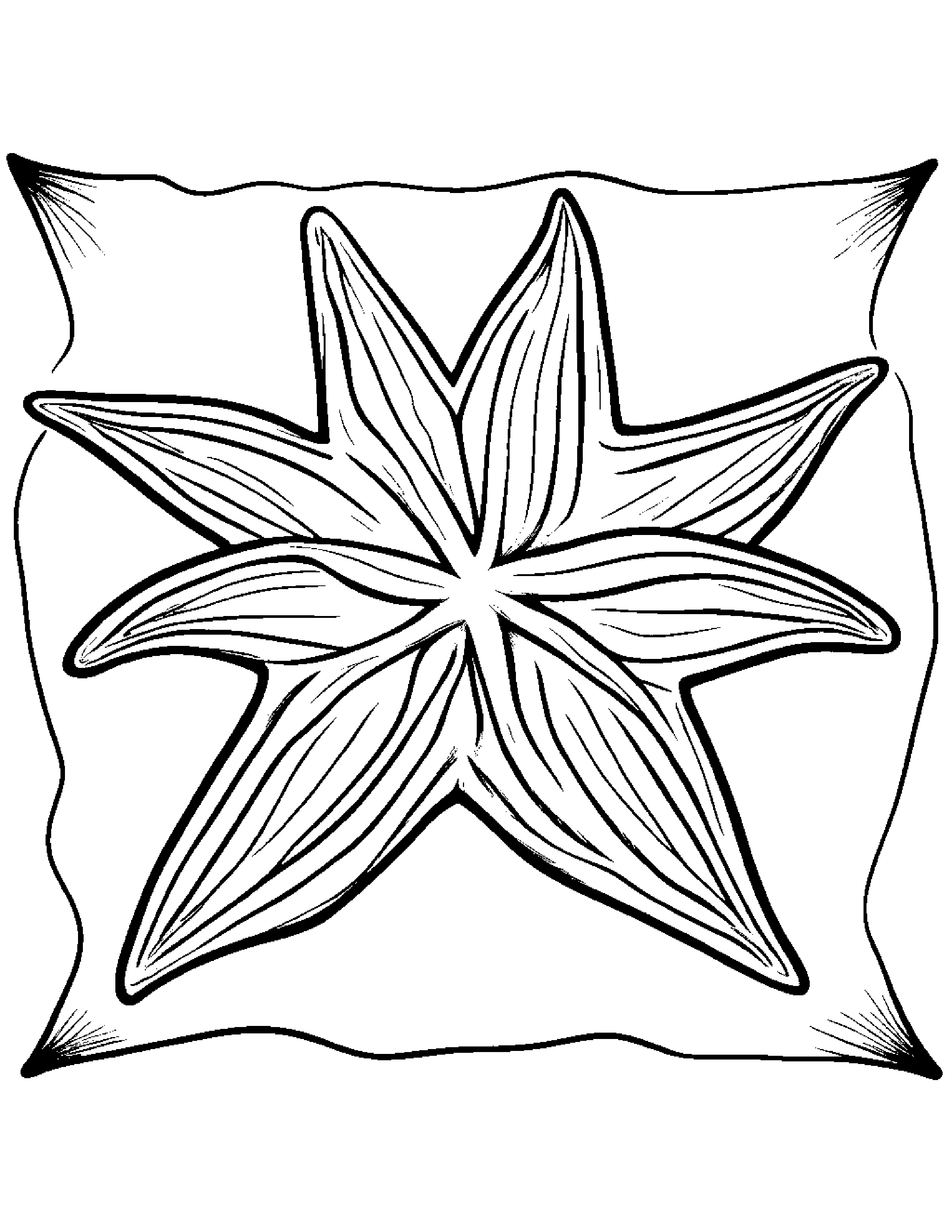 Starfish Painting A Star Coloring Page (Free Printable PDF)