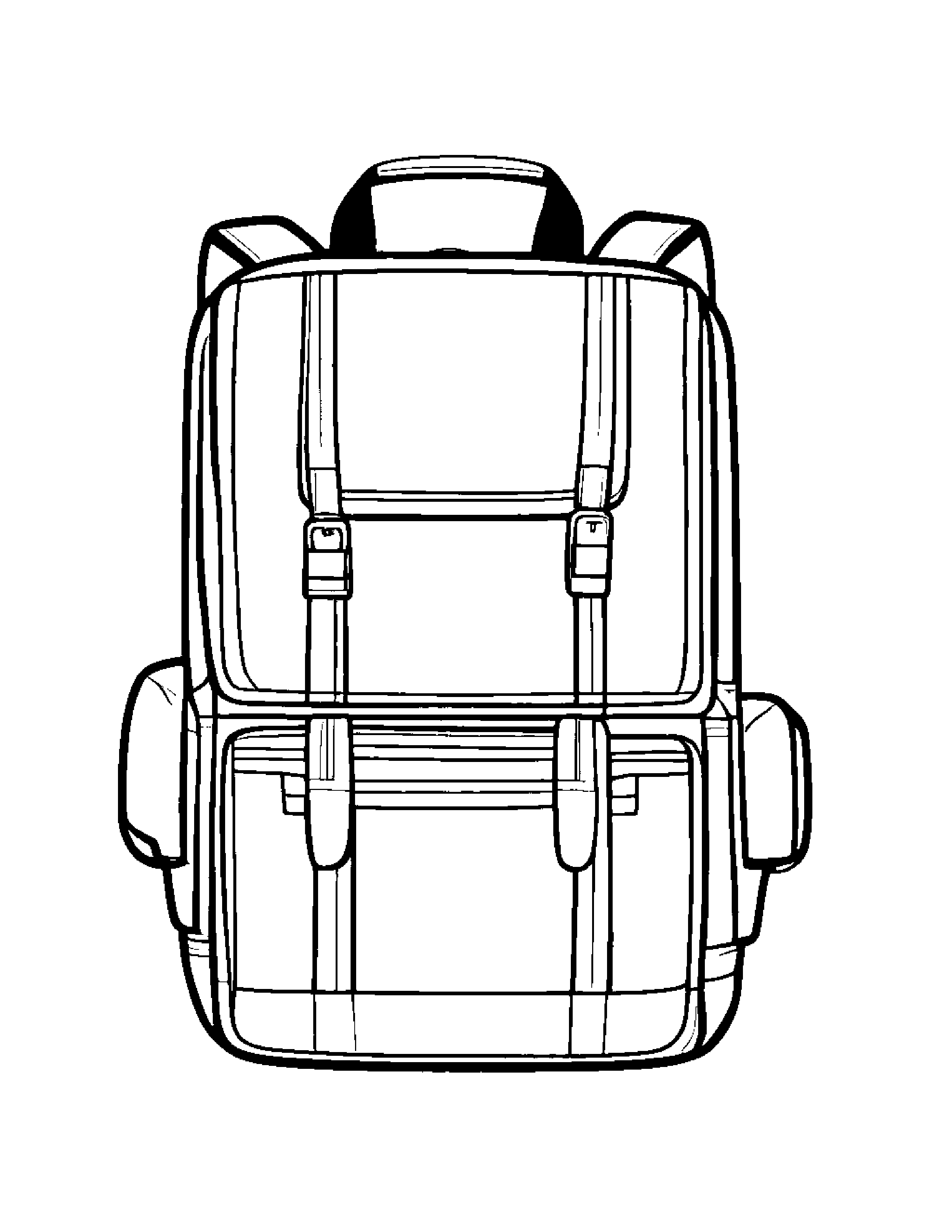 Zippy Backpack Coloring Page (Free Printable PDF)