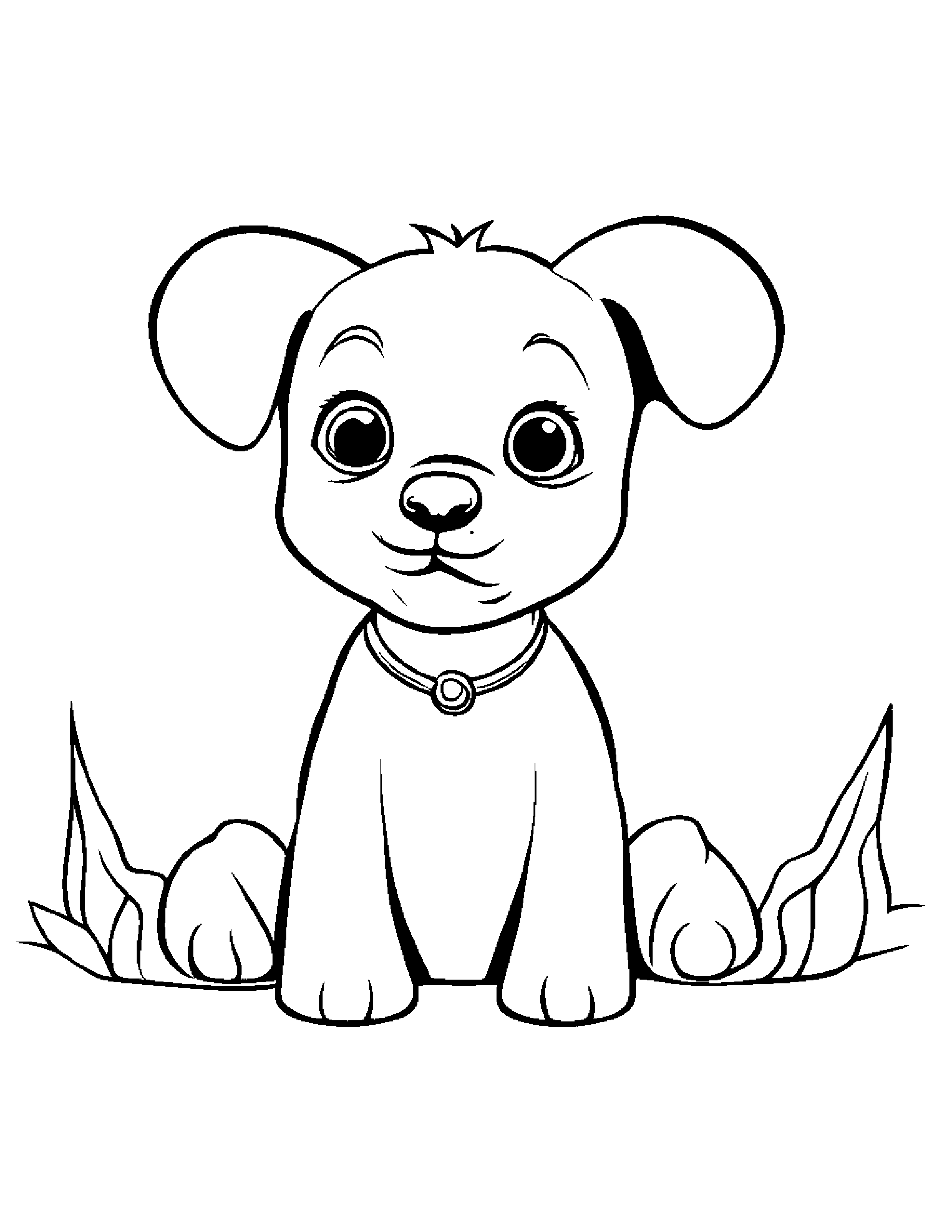 Zippy Puppy Dog Coloring Page (Free Printable PDF)