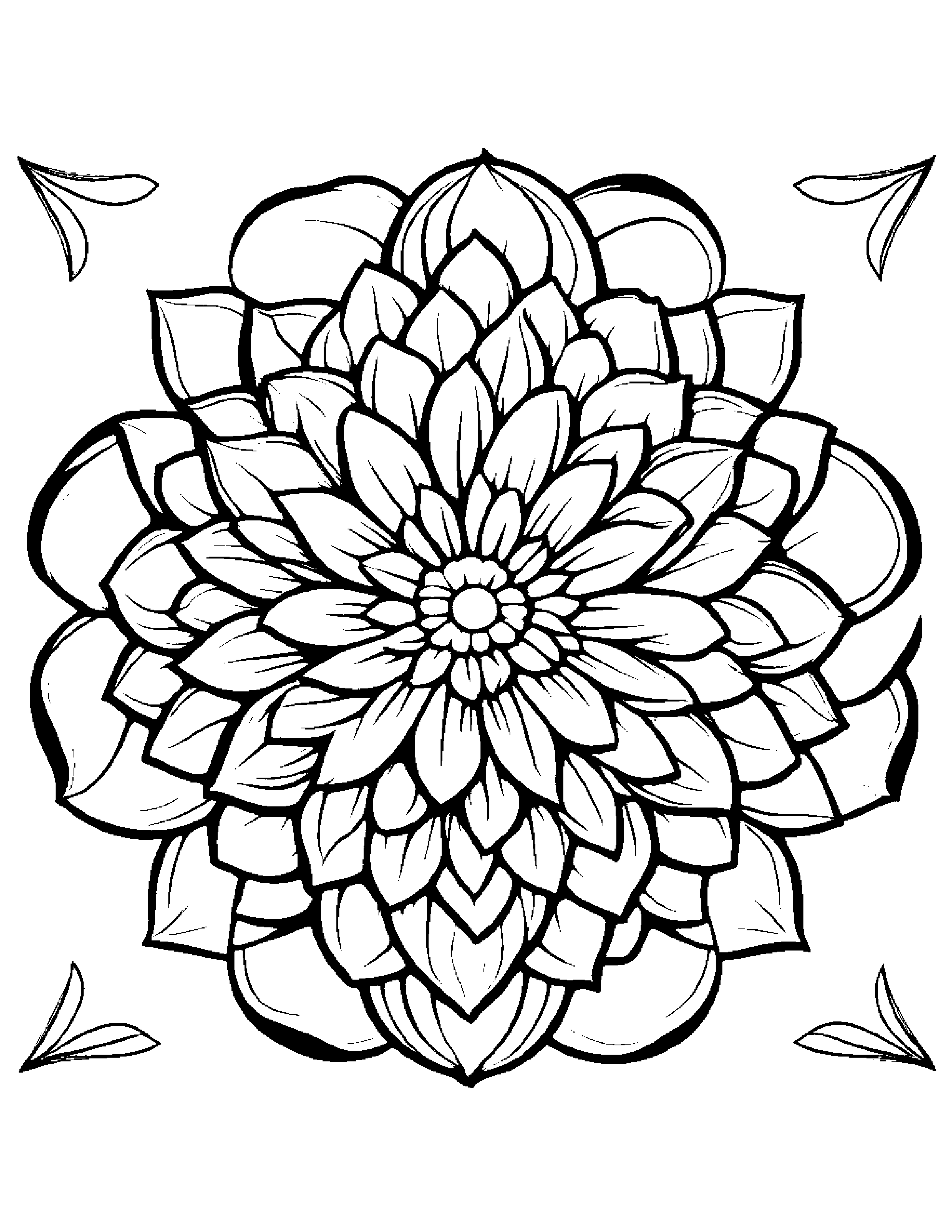 Baby Flower Mandala Coloring Page (Free Printable PDF)