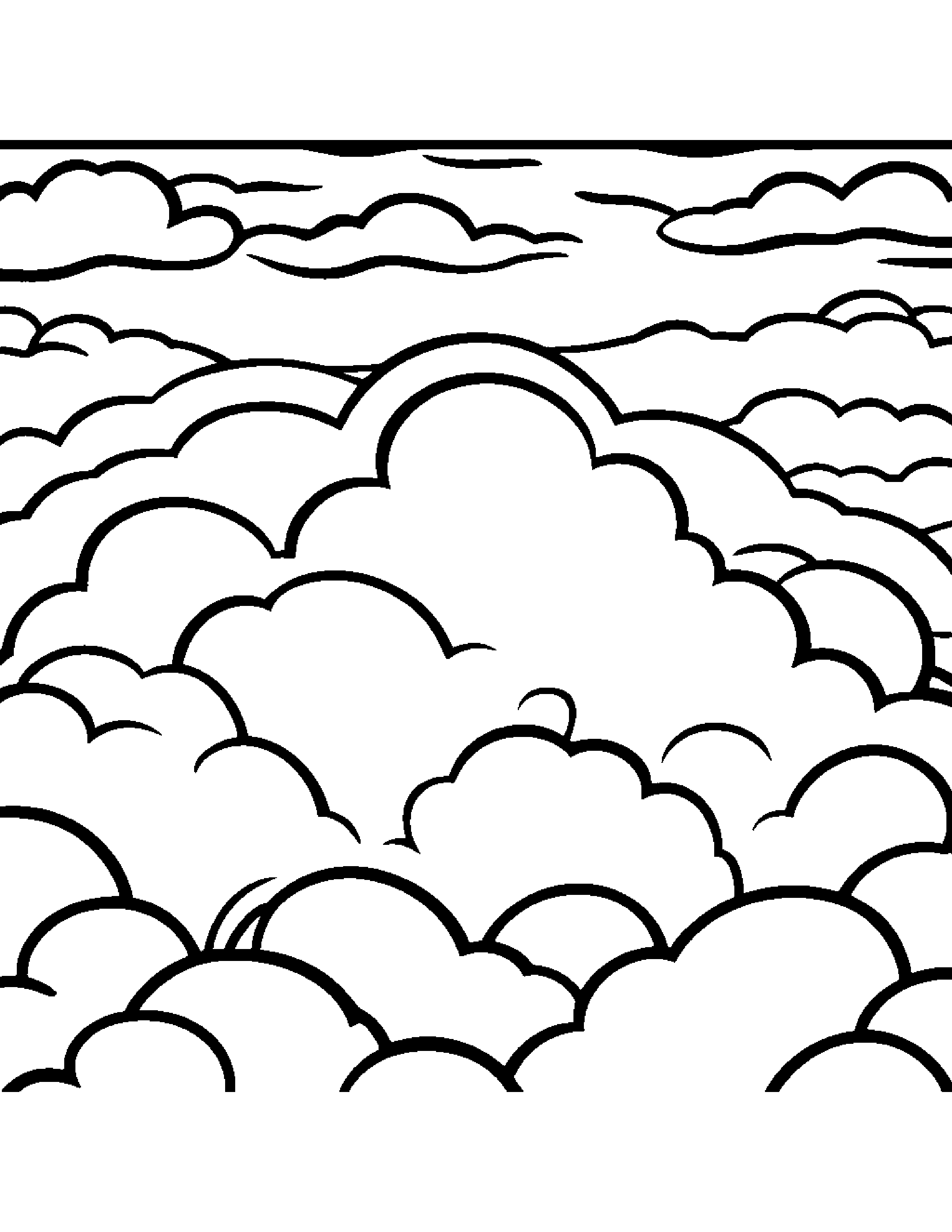 Tiny Cloud Coloring Page (Free Printable PDF)