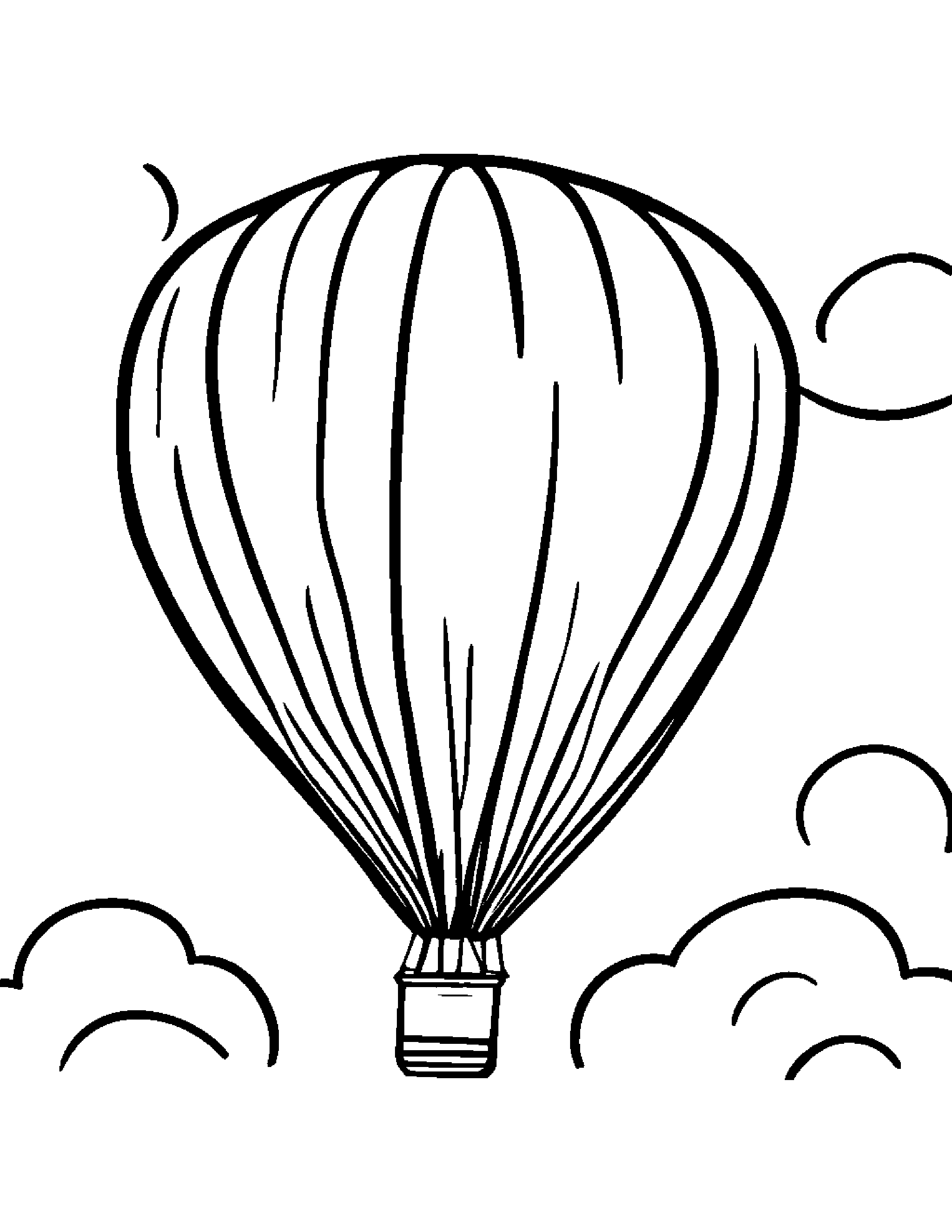 Balloon Practicing Shapes #2 Coloring Page (Free Printable PDF)