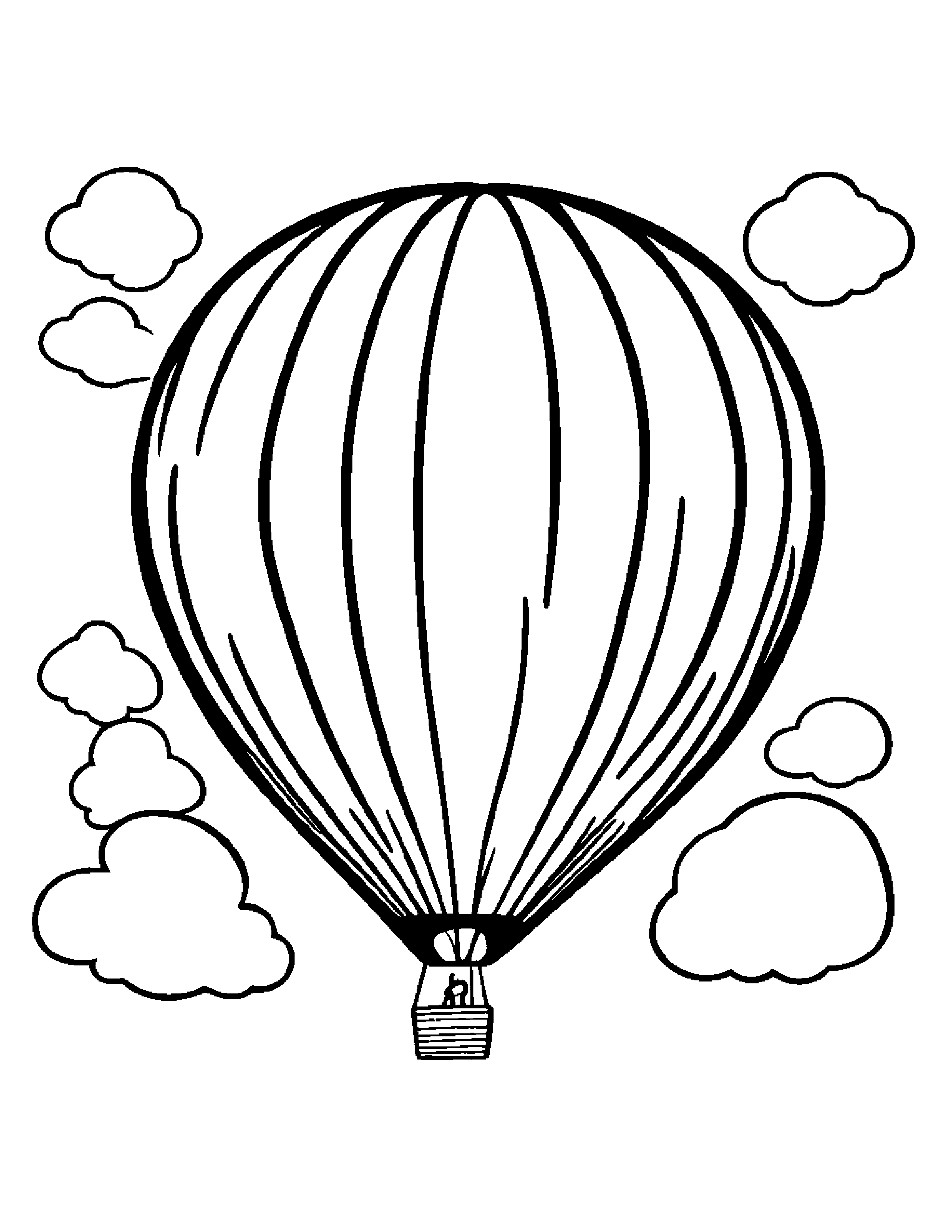 Balloon Practicing Shapes Coloring Page (Free Printable PDF)