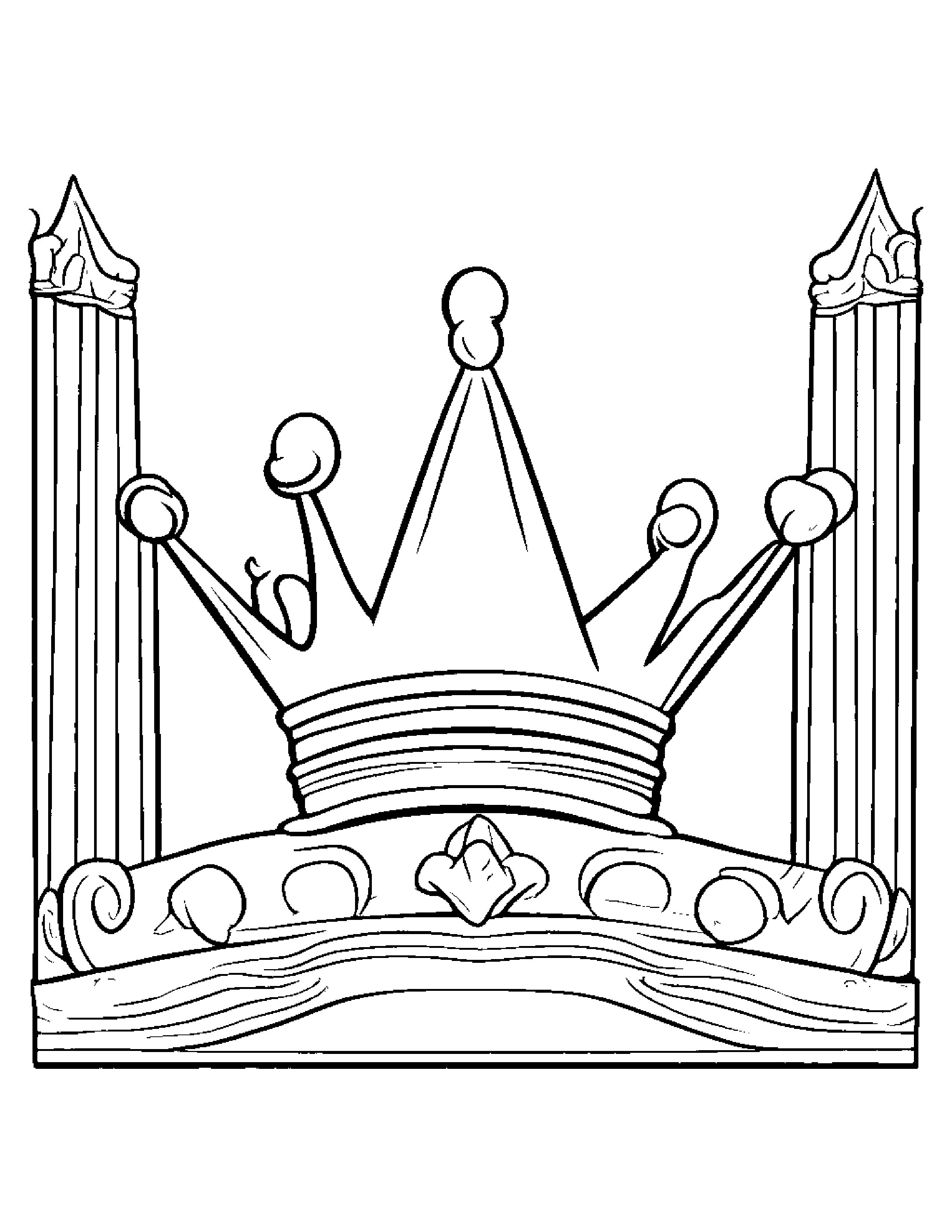 Crown Learning To Count To Ten #2 Coloring Page (Free Printable PDF)