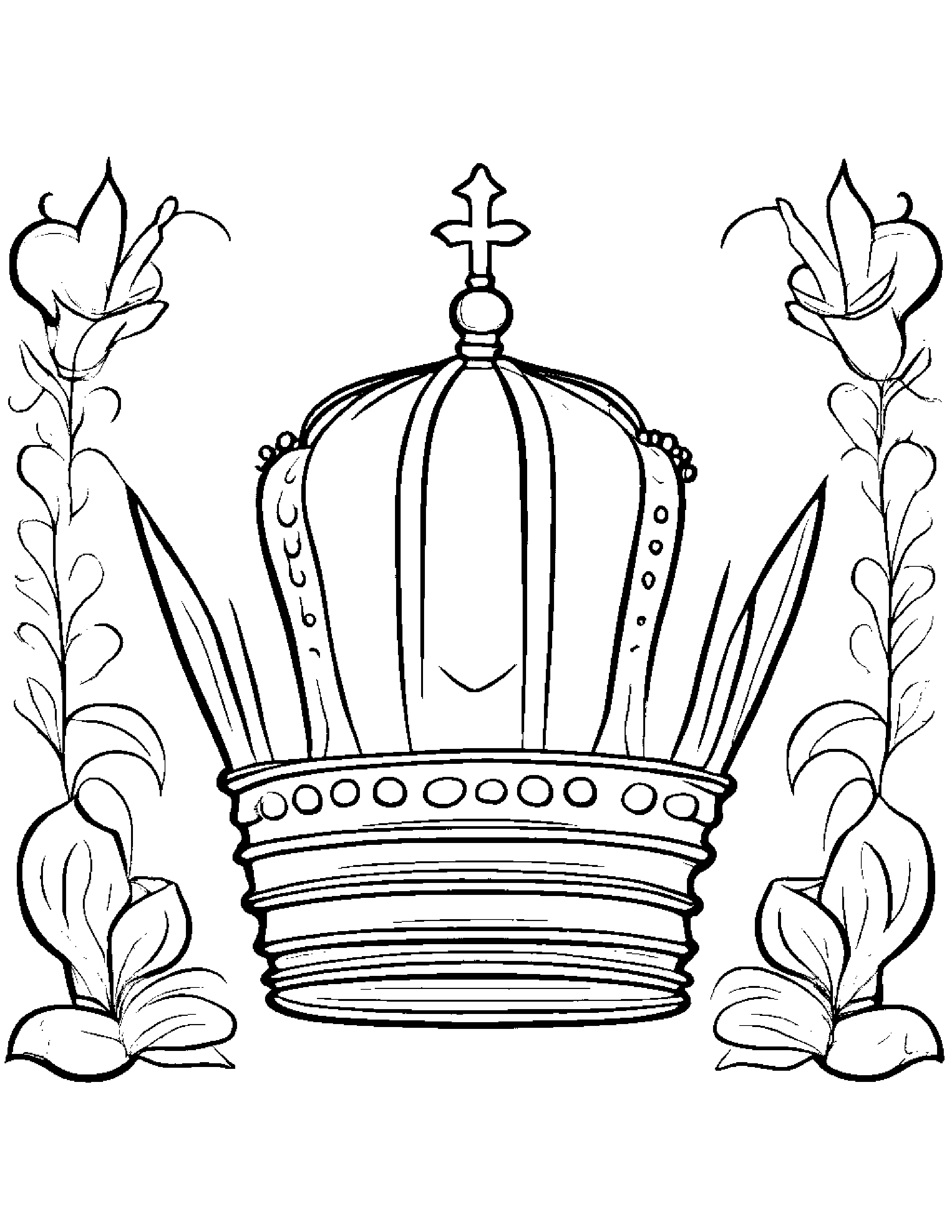 Crown Learning To Count To Ten Coloring Page (Free Printable PDF)