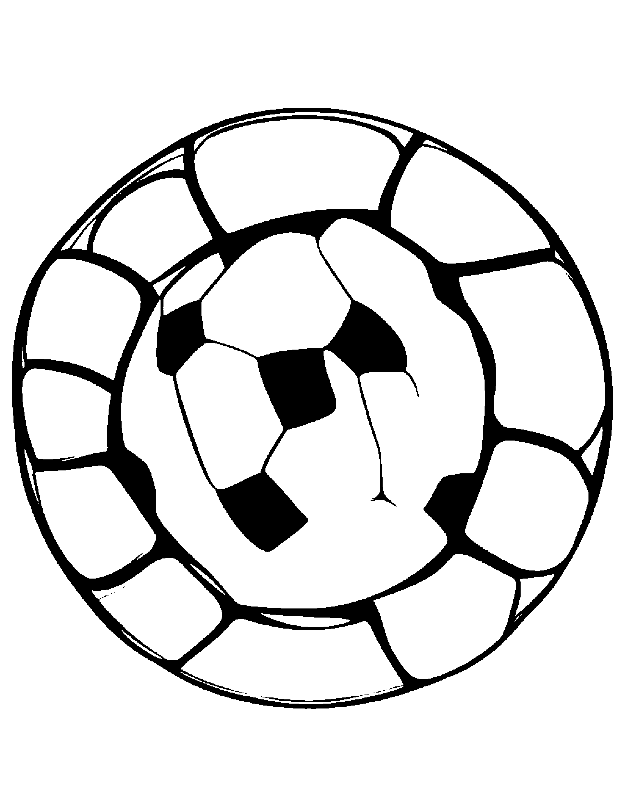 Soccer Ball Learning To Count To Ten #3 Coloring Page (Free Printable PDF)