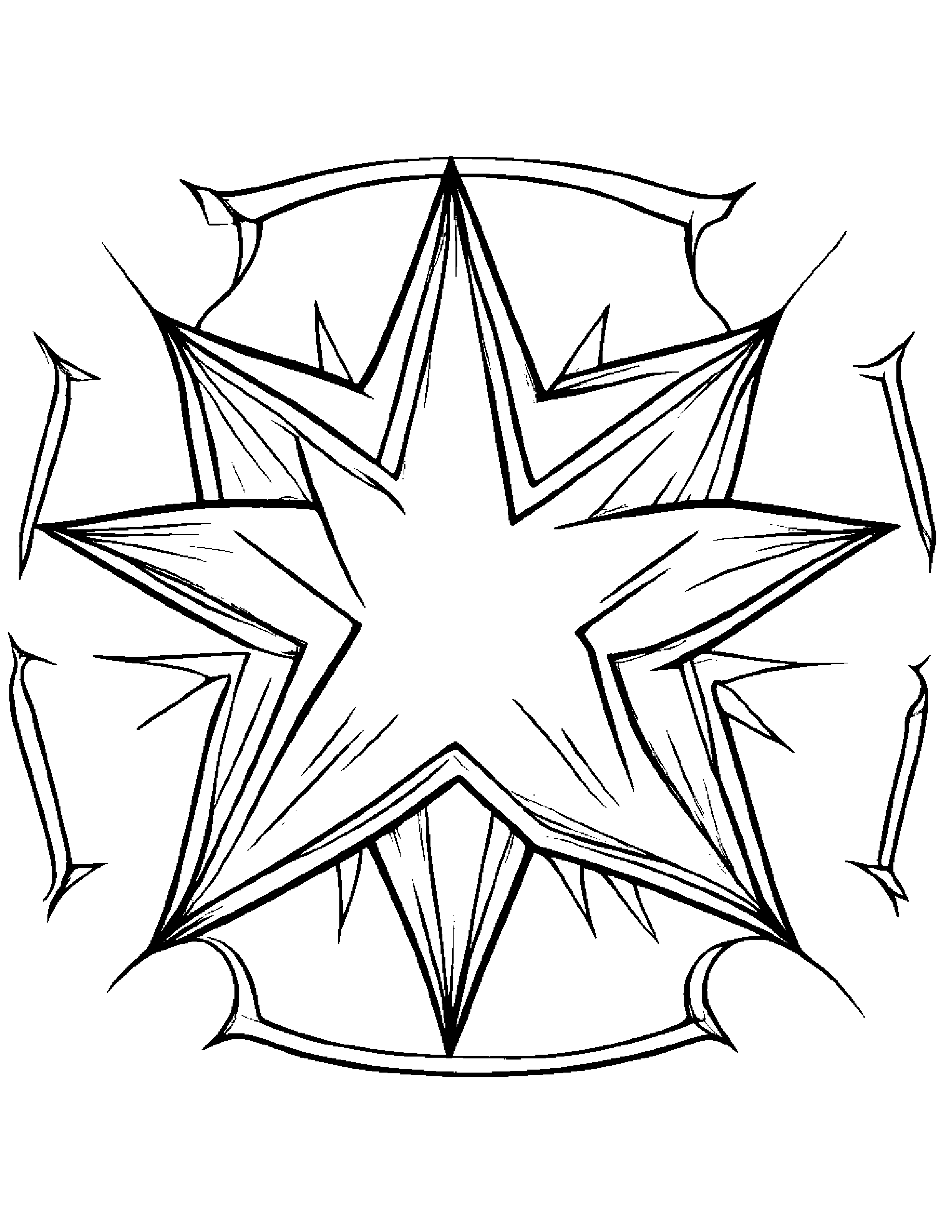 Star Wand Counting Coloring Page (Free Printable PDF)