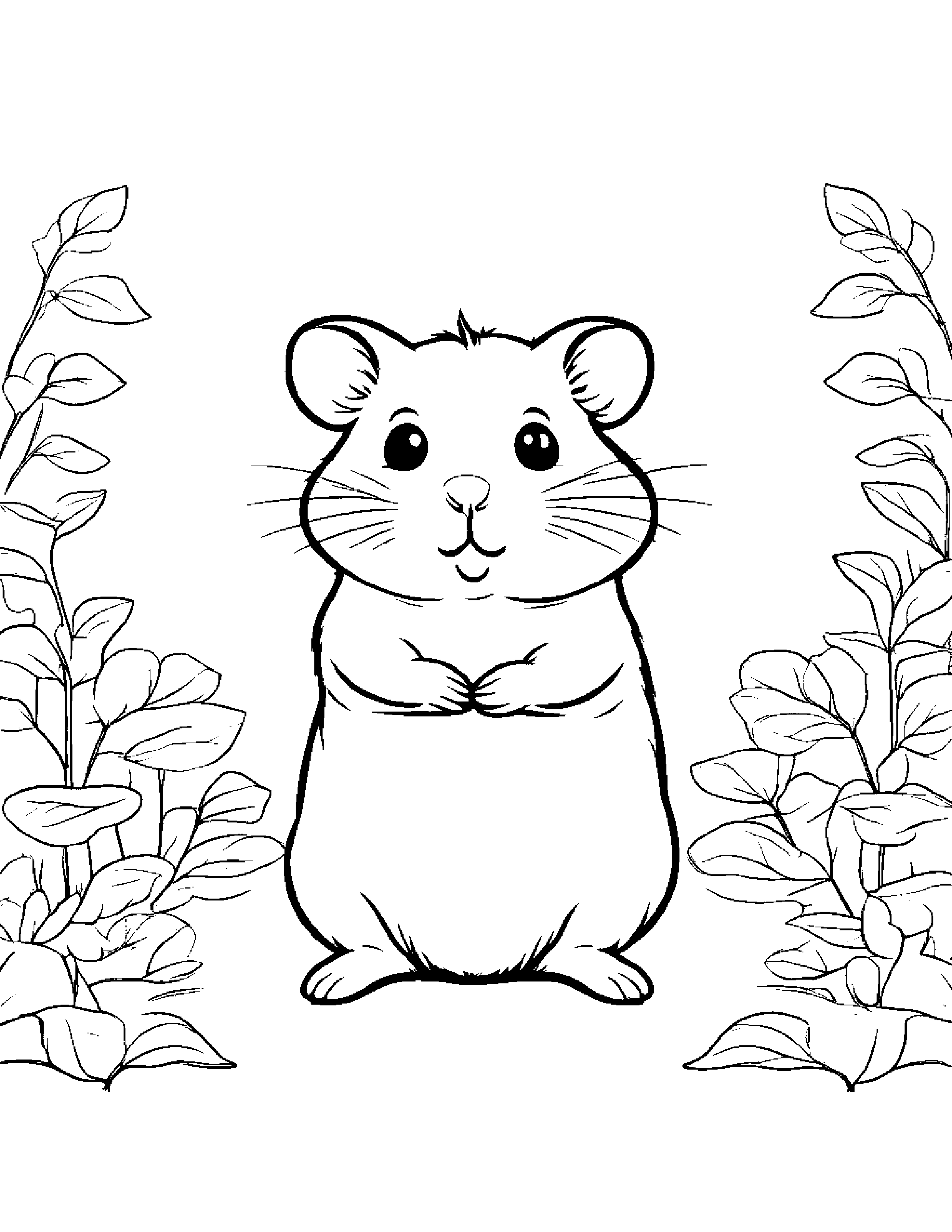 Zippy Hamster Learning To Count To Ten #2 Coloring Page (Free Printable PDF)