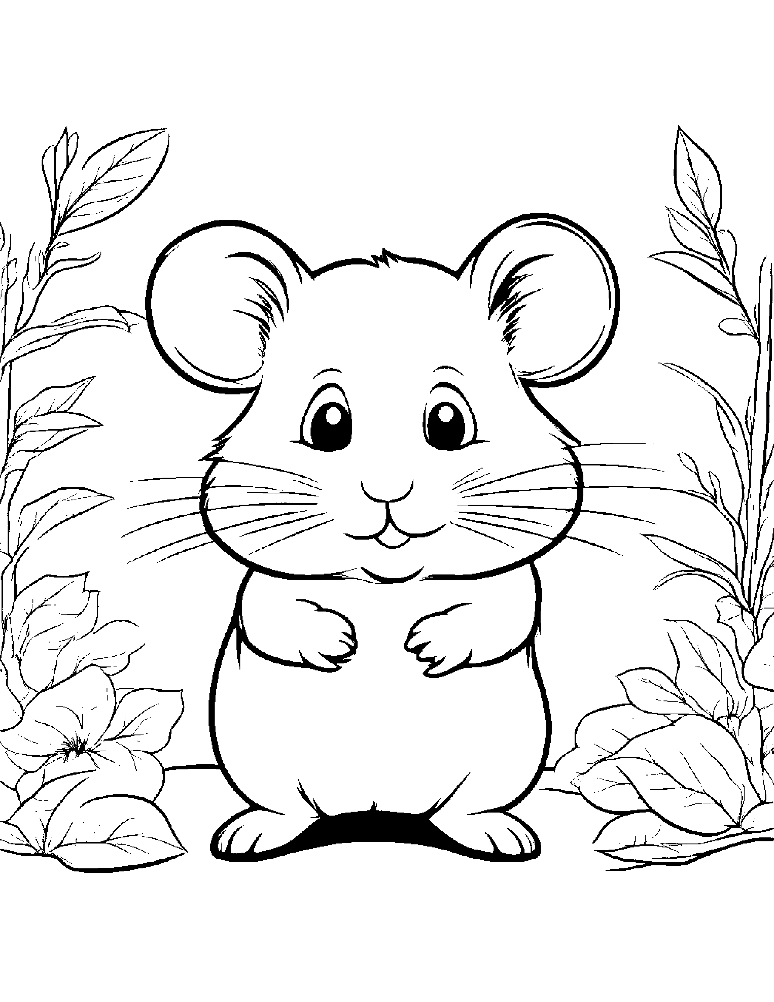 Zippy Hamster Learning To Count To Ten #4 Coloring Page (Free Printable PDF)