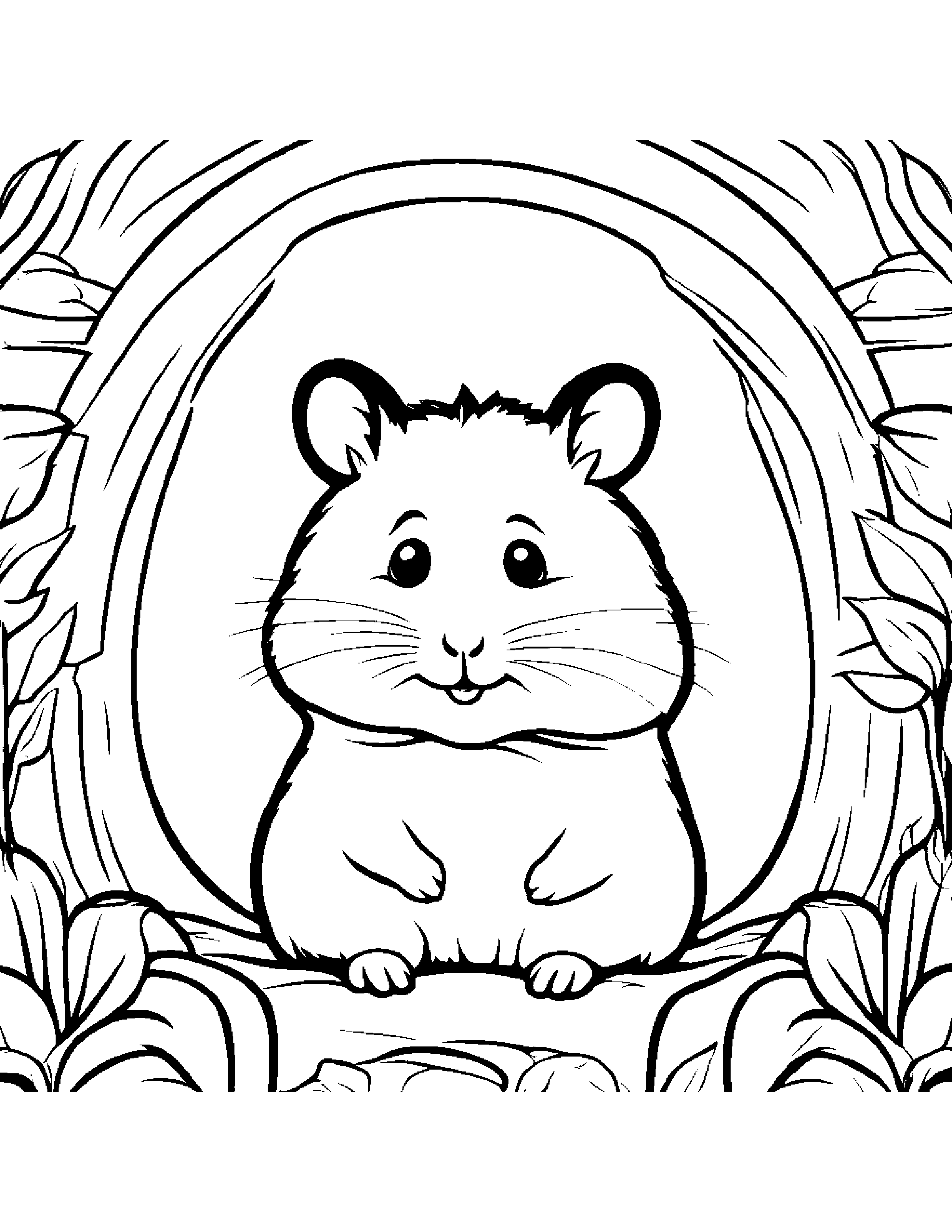 Zippy Hamster Learning To Count To Ten Coloring Page (Free Printable PDF)