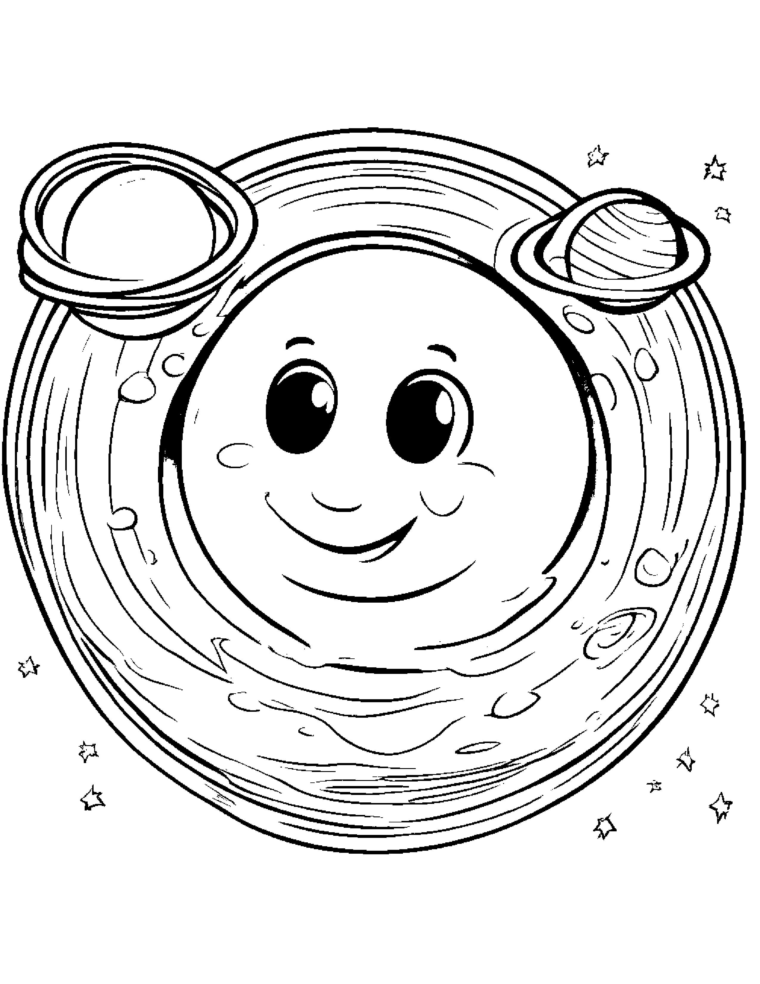 Baby Planet Pals #2 Coloring Page (Free Printable PDF)