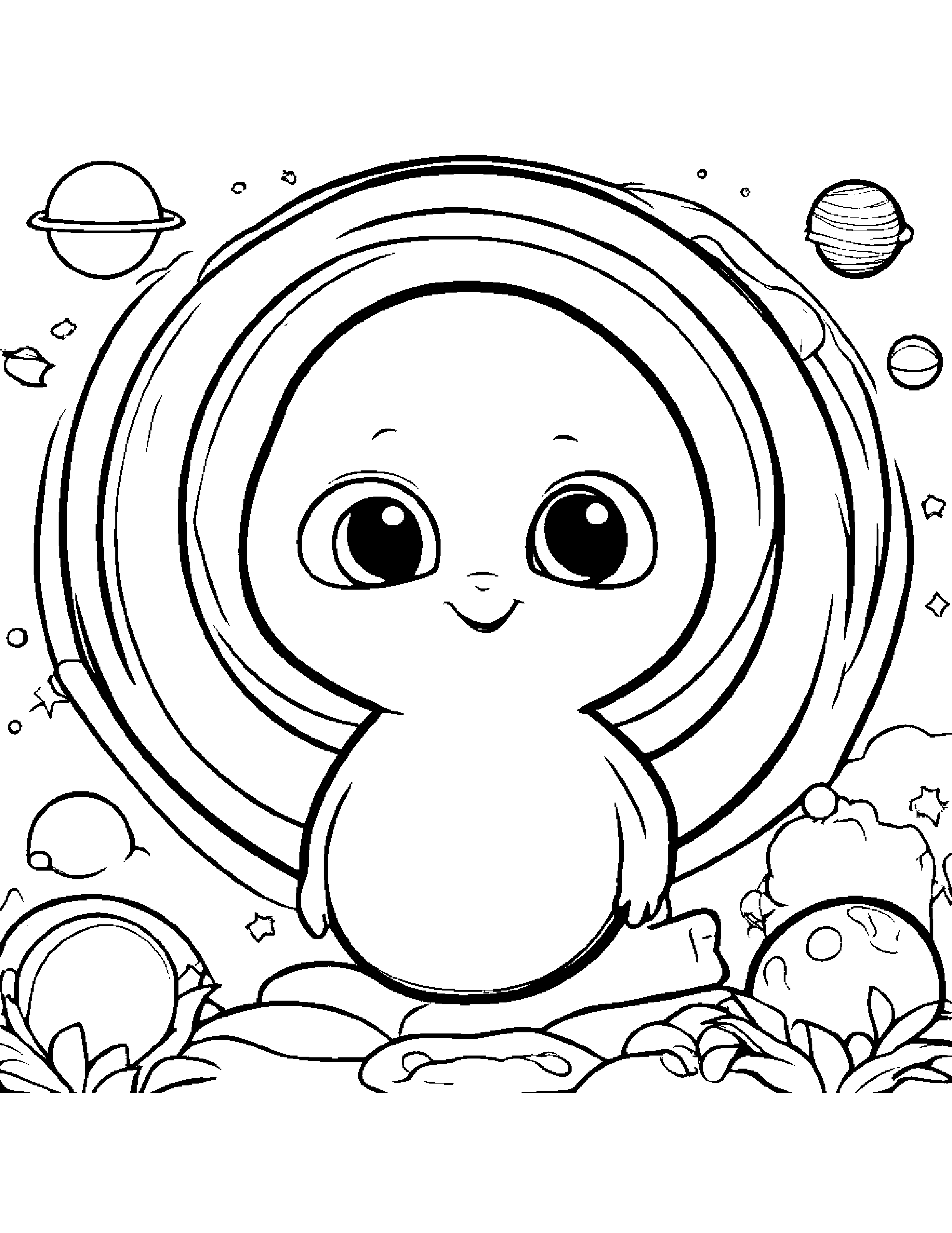Baby Planet Pals Coloring Page (Free Printable PDF)