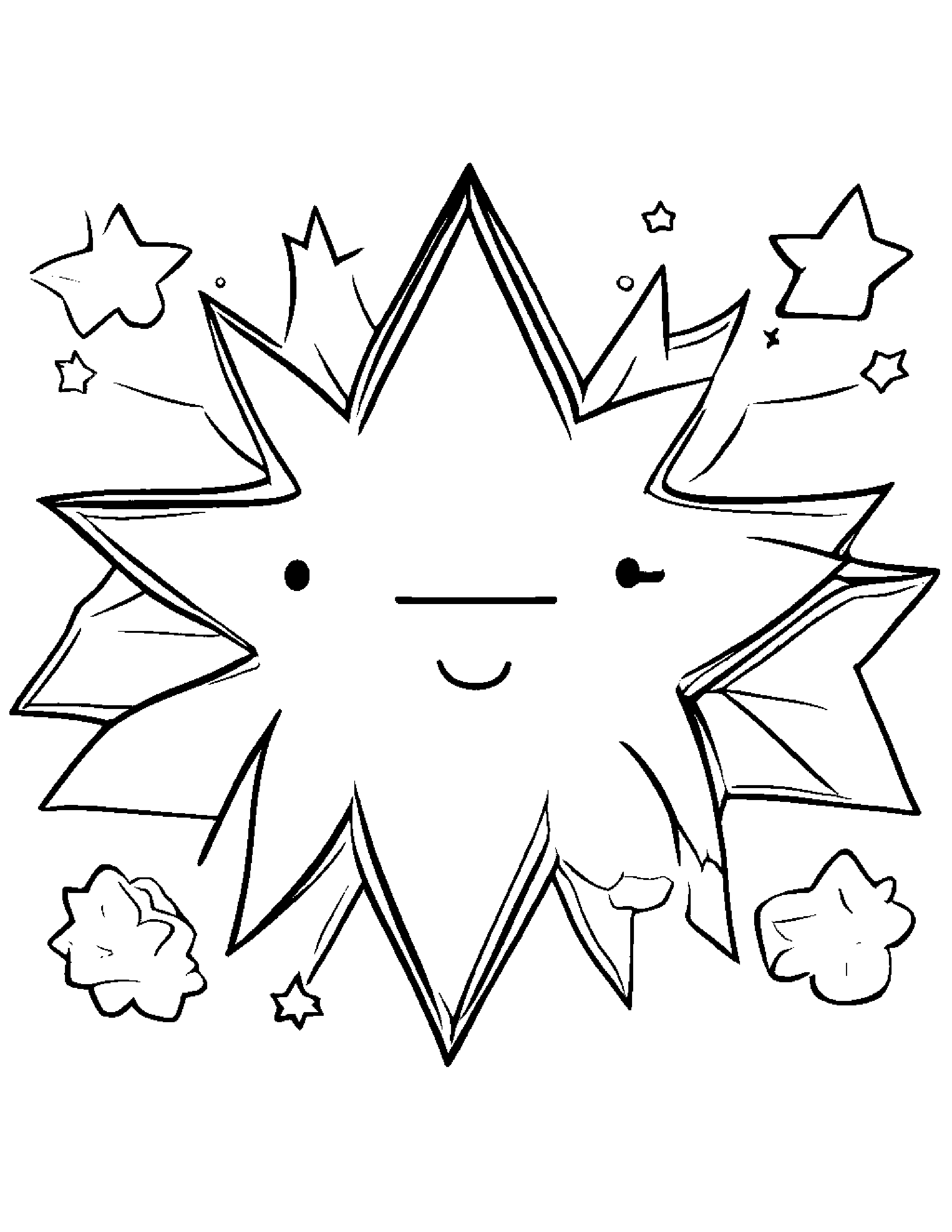 Little Sleepy Star Coloring Page (Free Printable PDF)