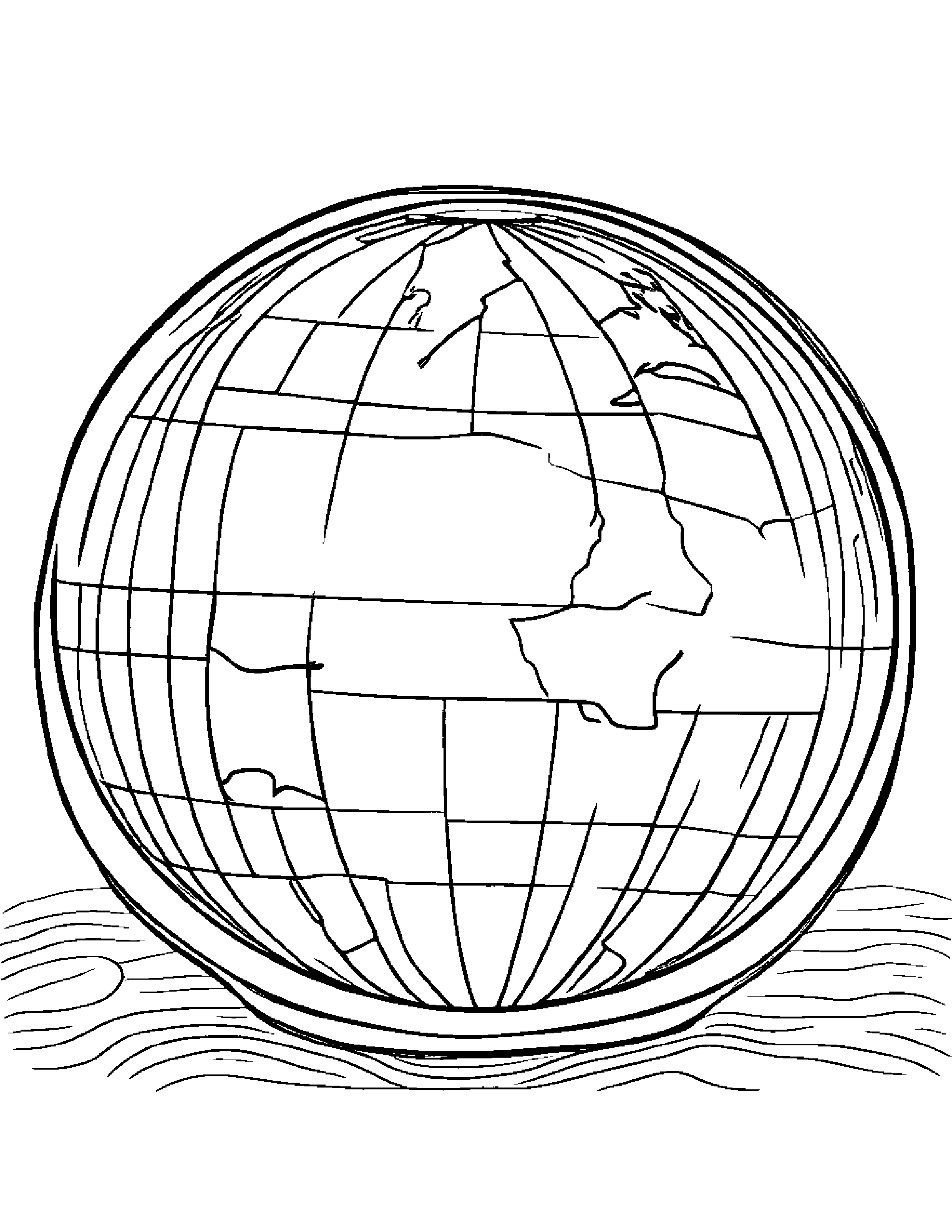 Cozy Globe #3 Coloring Page (Free Printable PDF)