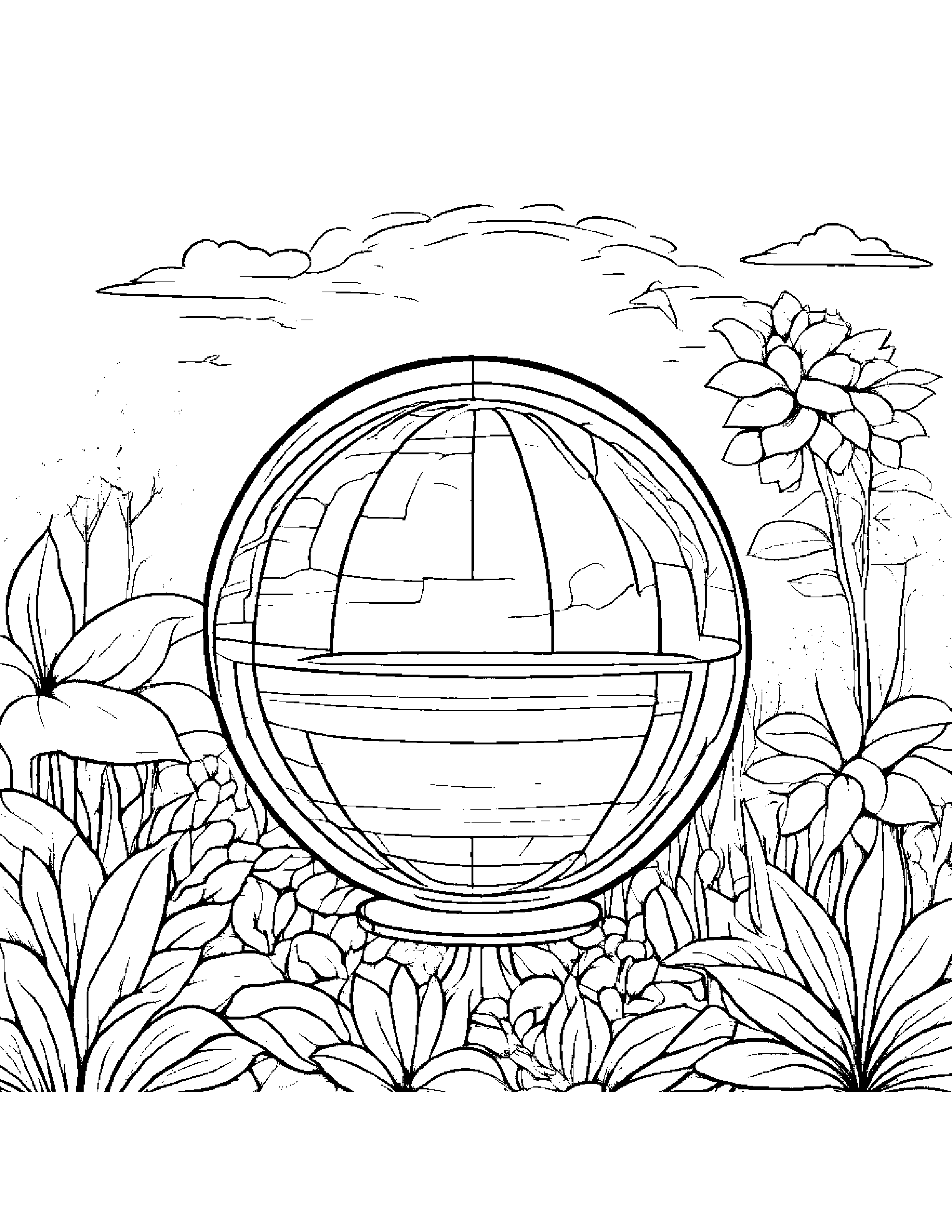 Cozy Globe In A Cozy Garden #5 Coloring Page (Free Printable PDF)