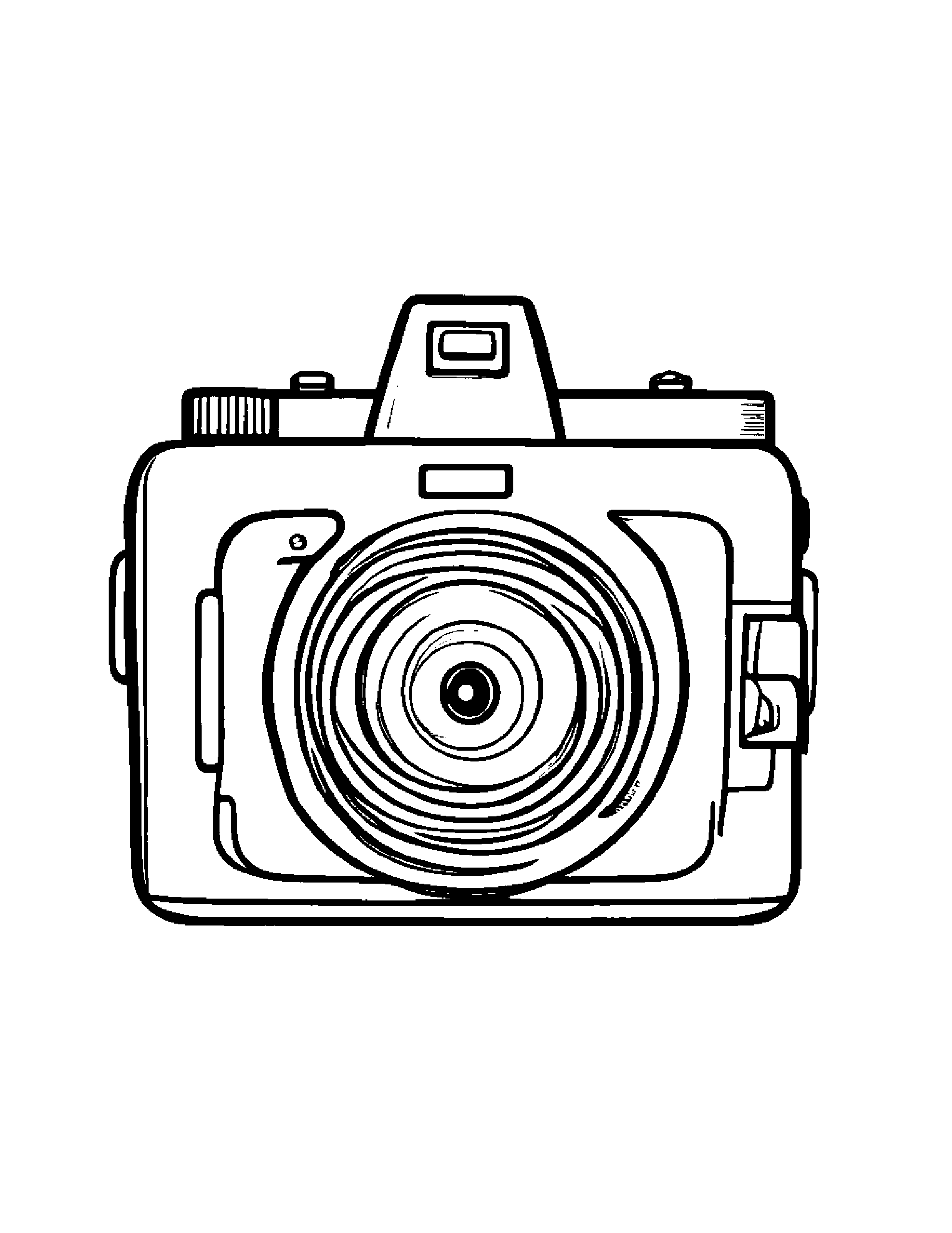Curious Camera Toy #2 Coloring Page (Free Printable PDF)