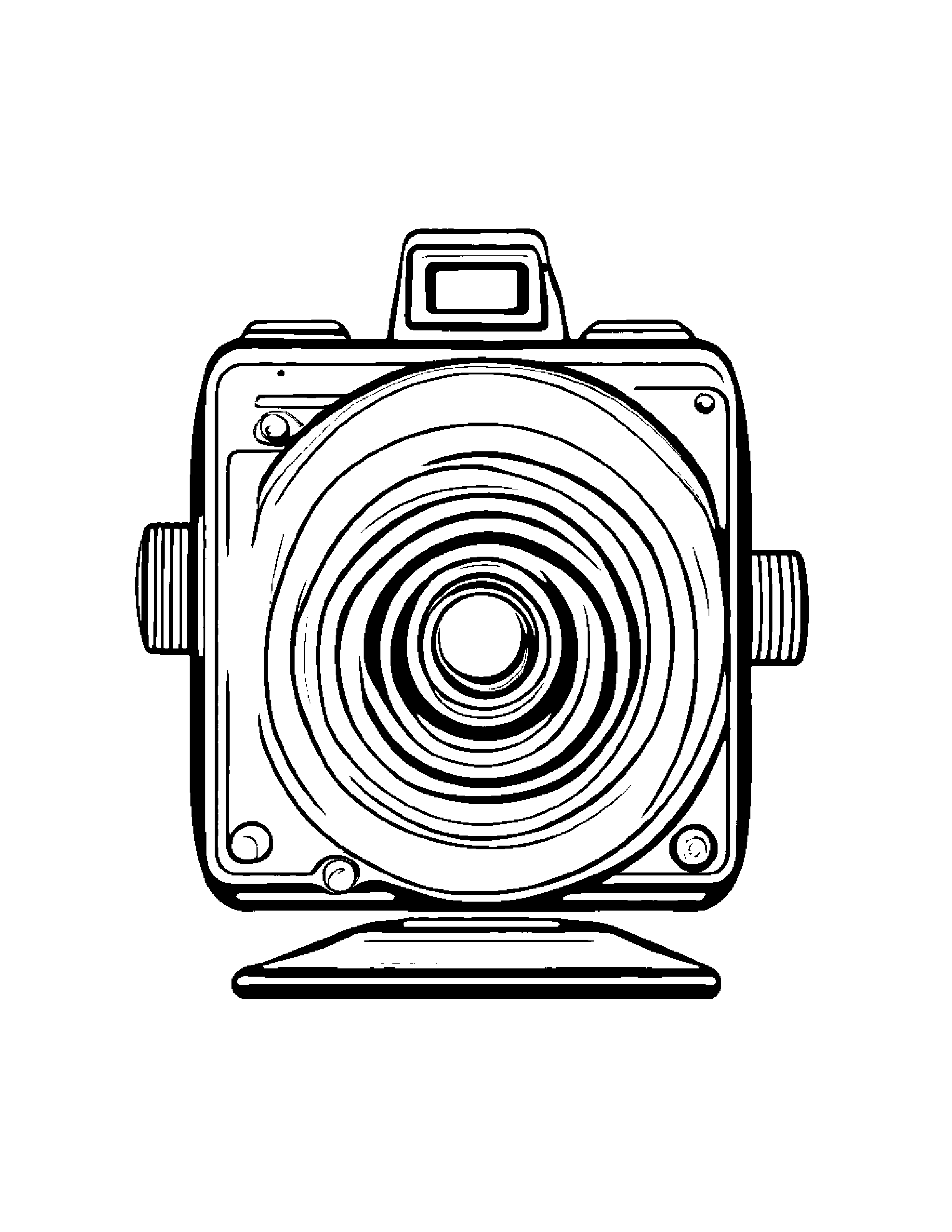 Curious Camera Toy #3 Coloring Page (Free Printable PDF)
