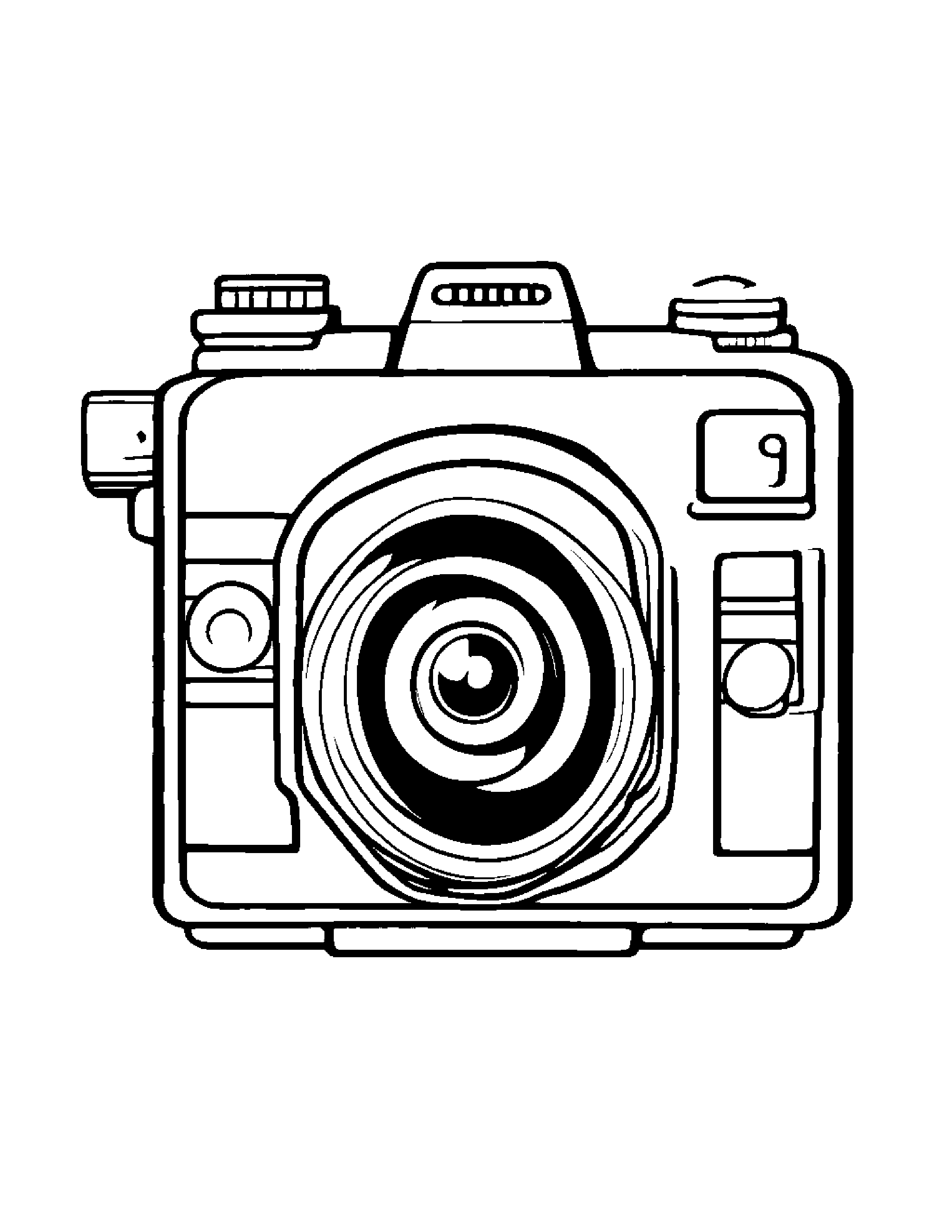 Curious Camera Toy #5 Coloring Page (Free Printable PDF)