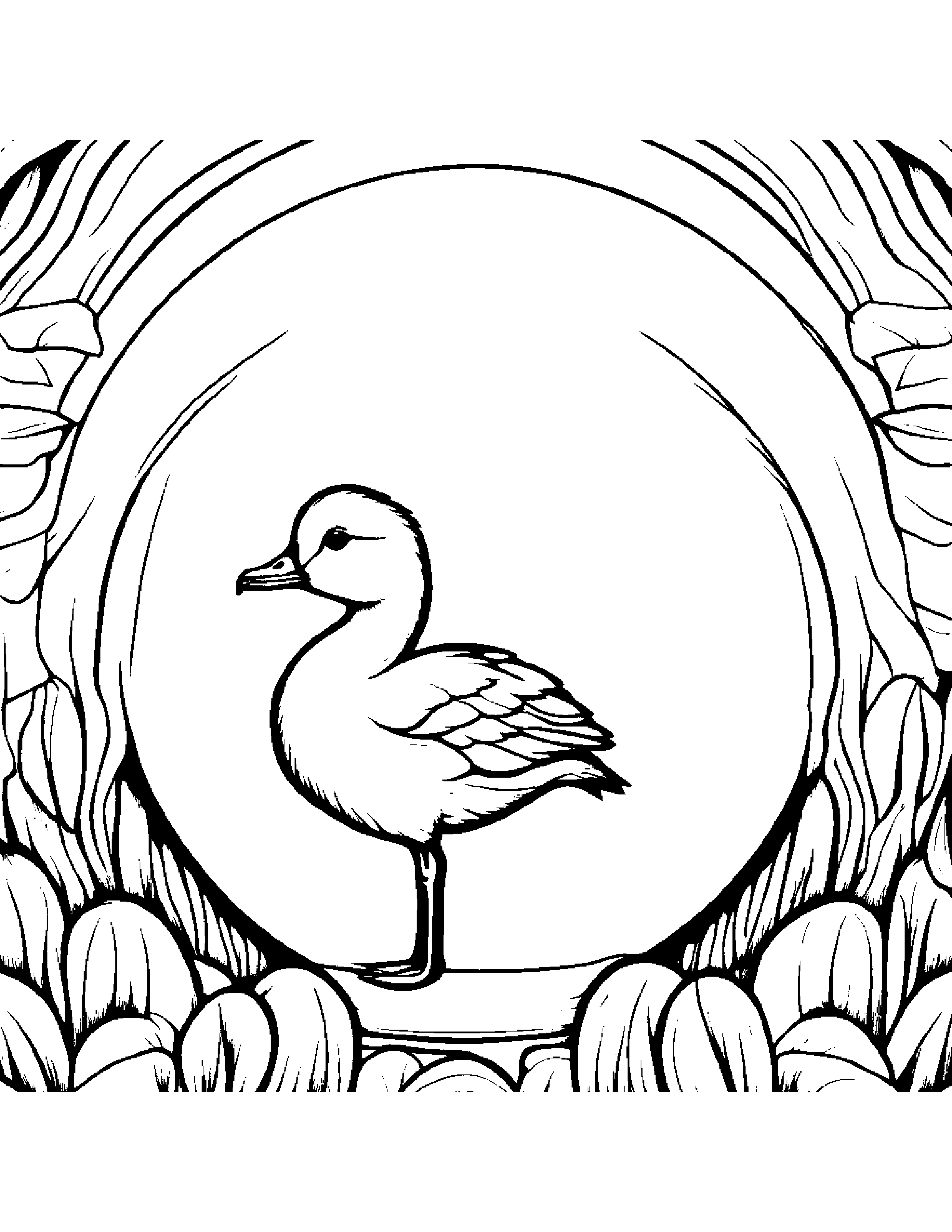 Gosling Sharing On A Friendly Planet #2 Coloring Page (Free Printable PDF)