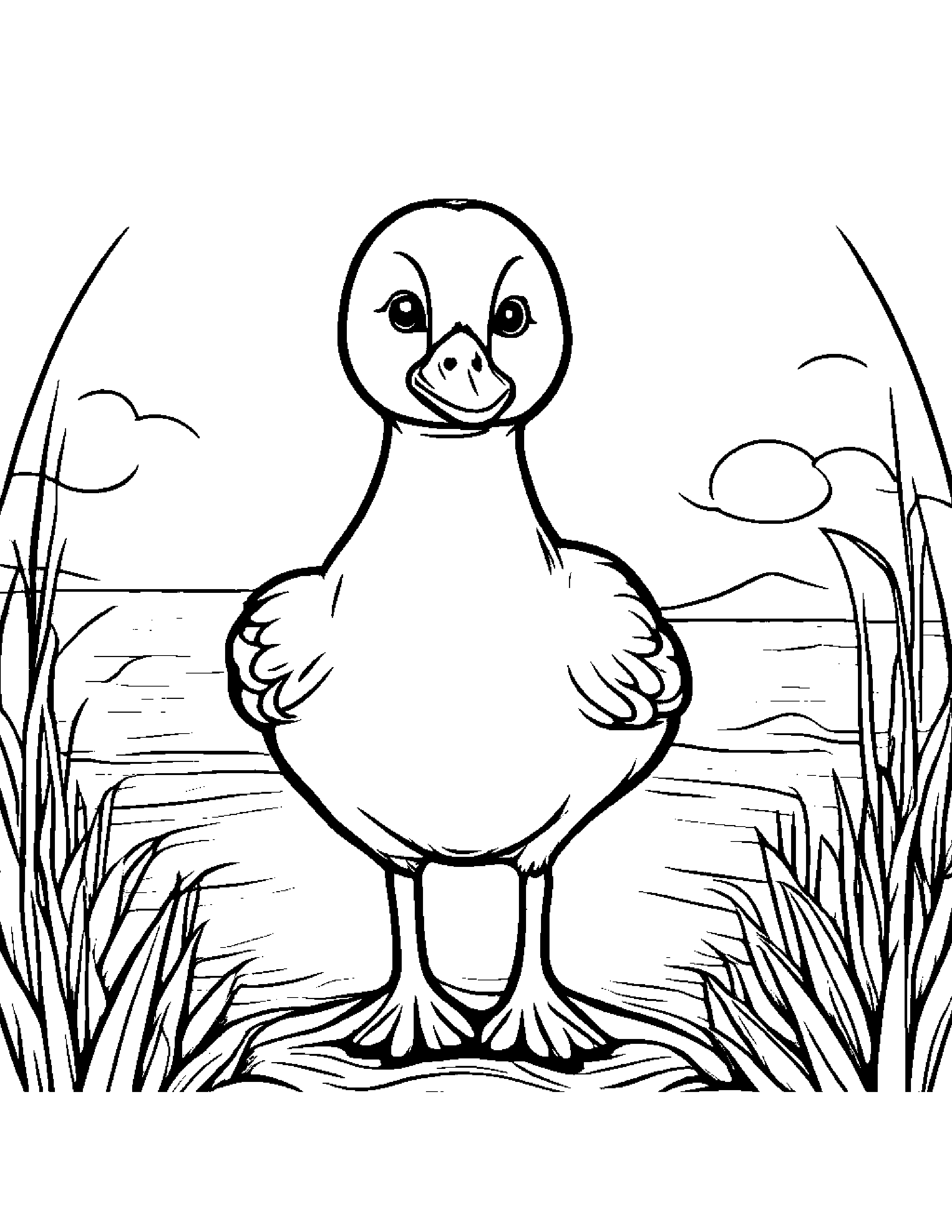 Gosling Sharing On A Friendly Planet #5 Coloring Page (Free Printable PDF)