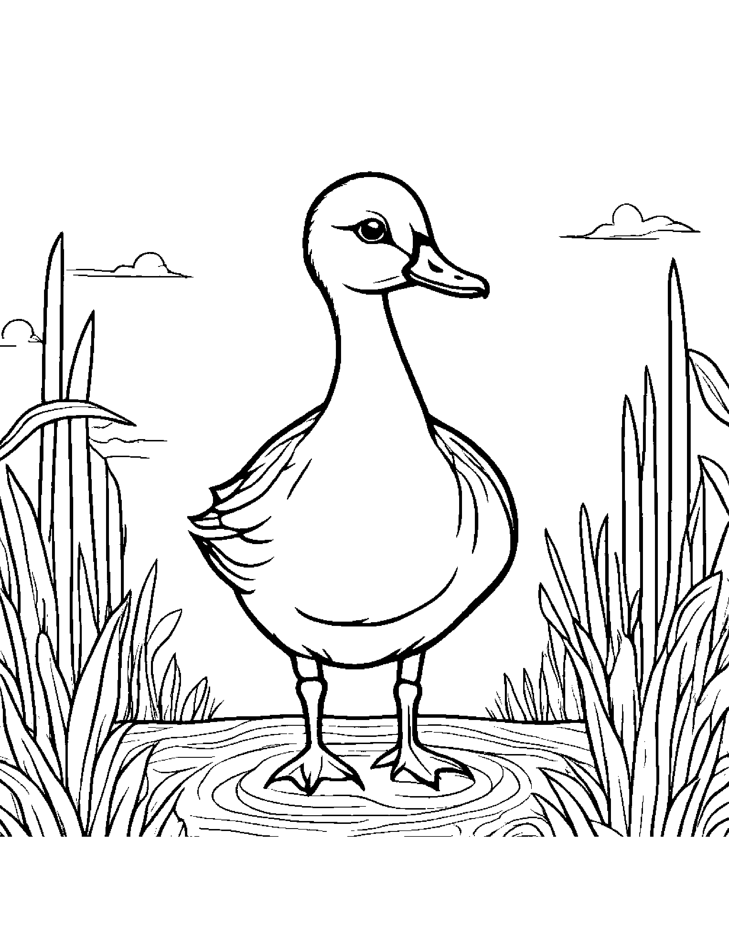 Gosling Sharing On A Friendly Planet Coloring Page (Free Printable PDF)