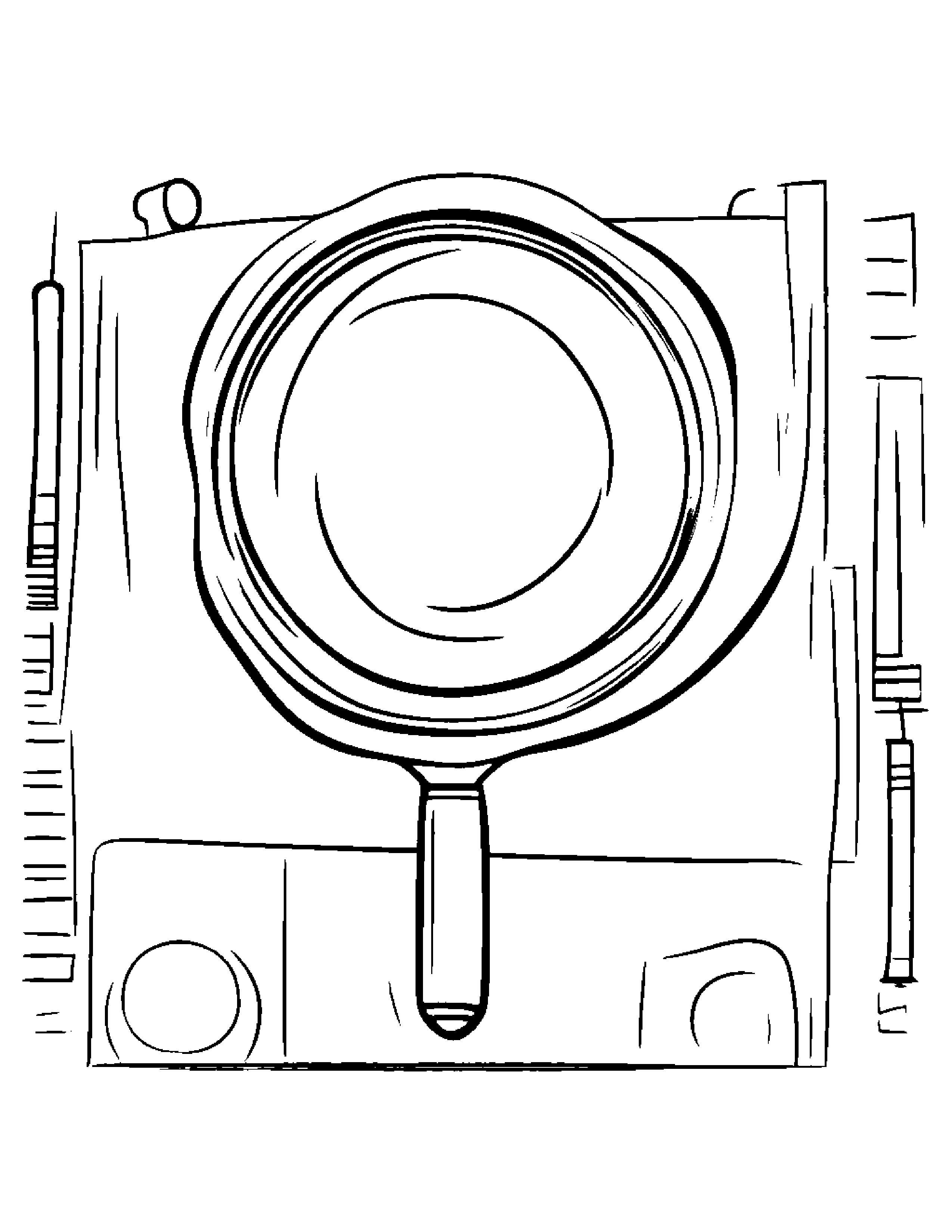 Helpful Magnifying Glass Coloring Page (Free Printable PDF)