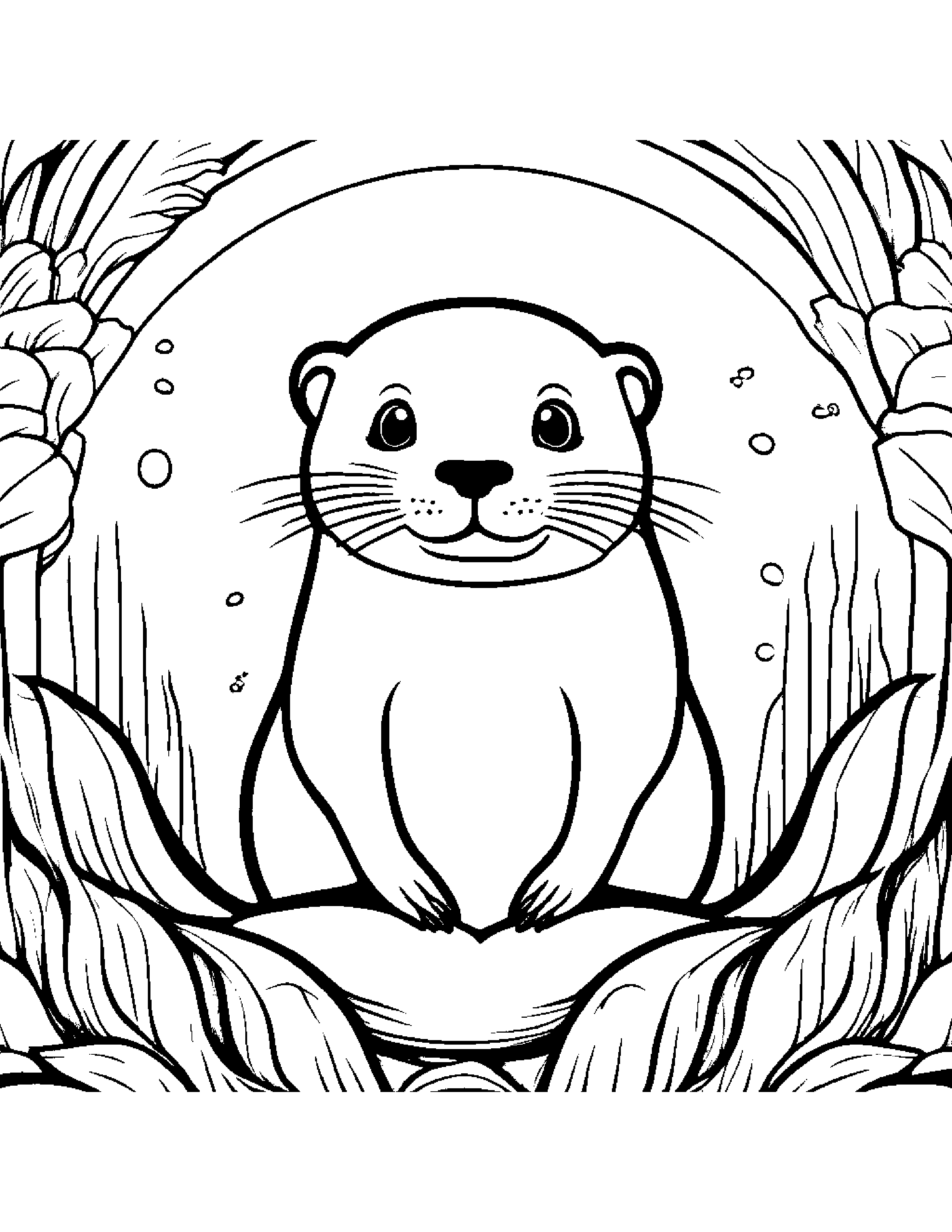 Peppy Otter On A Friendly Planet #2 Coloring Page (Free Printable PDF)