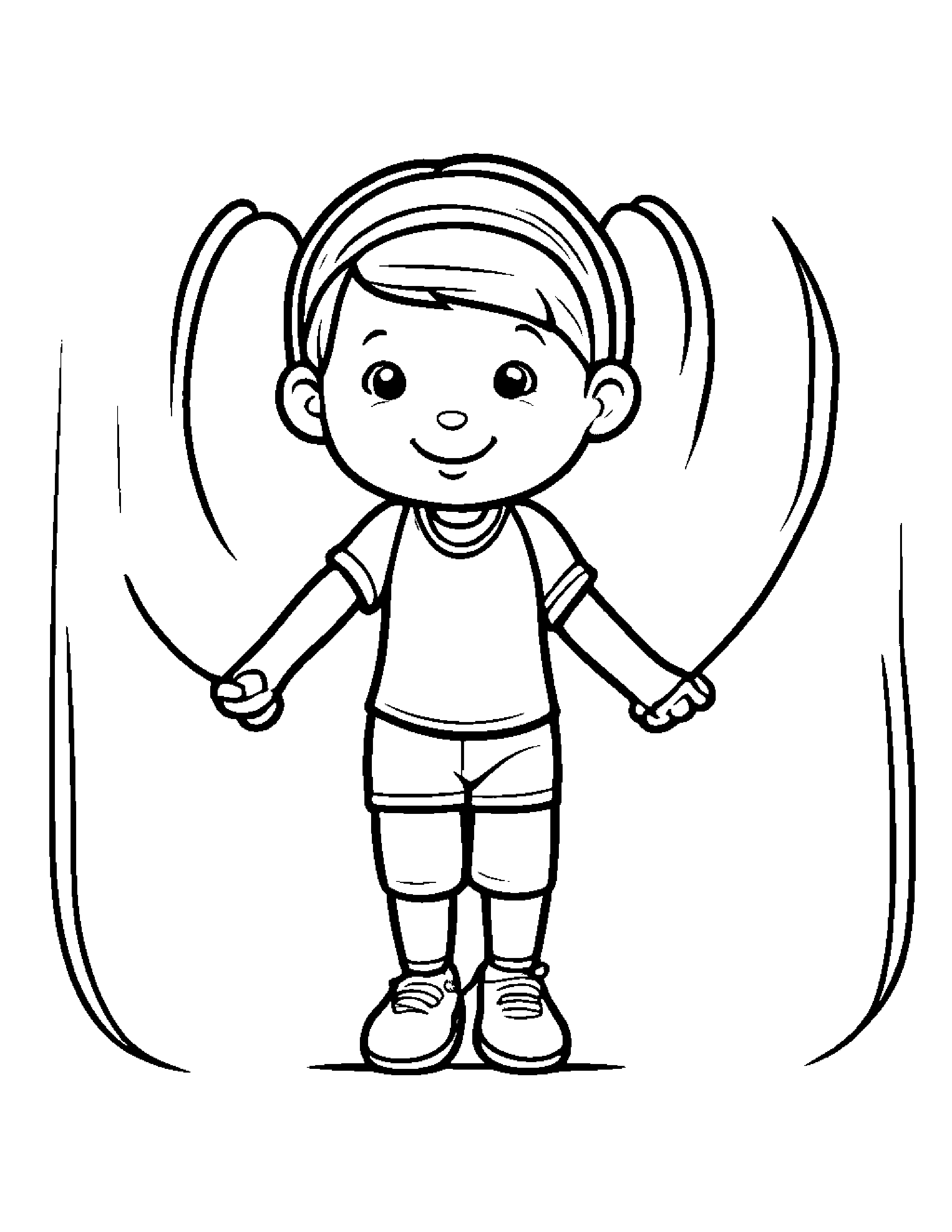 Jump Rope #2 Coloring Page (Free Printable PDF)