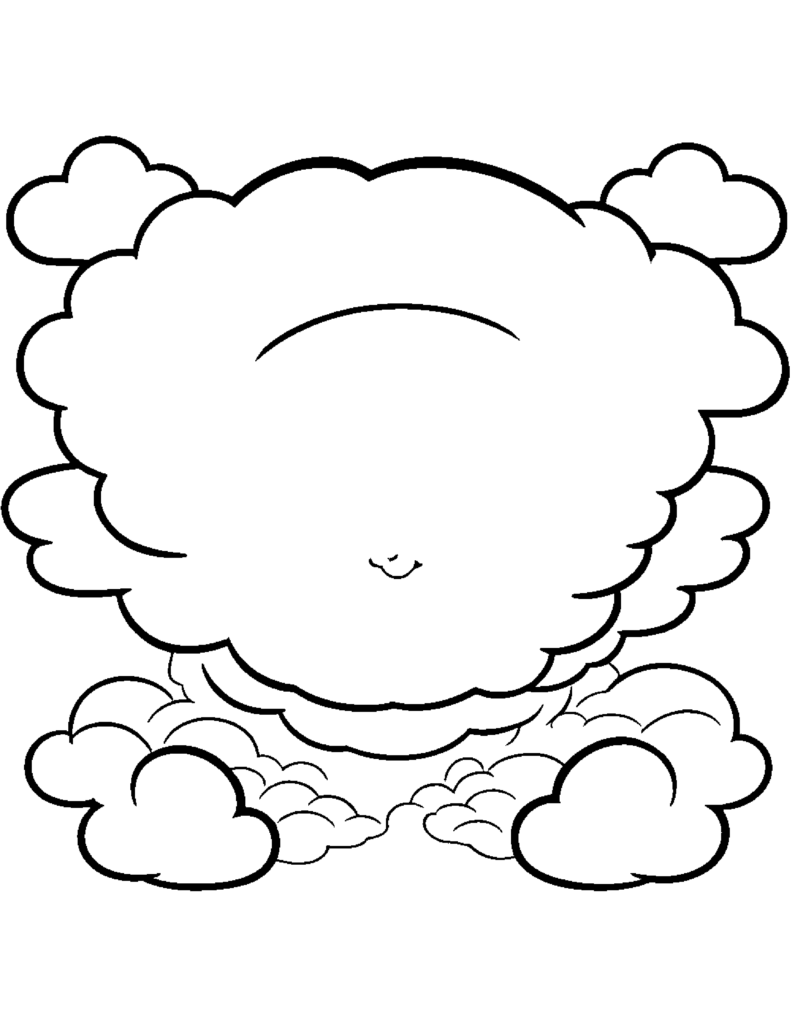 Baby Cloud Coloring Page (Free Printable PDF)