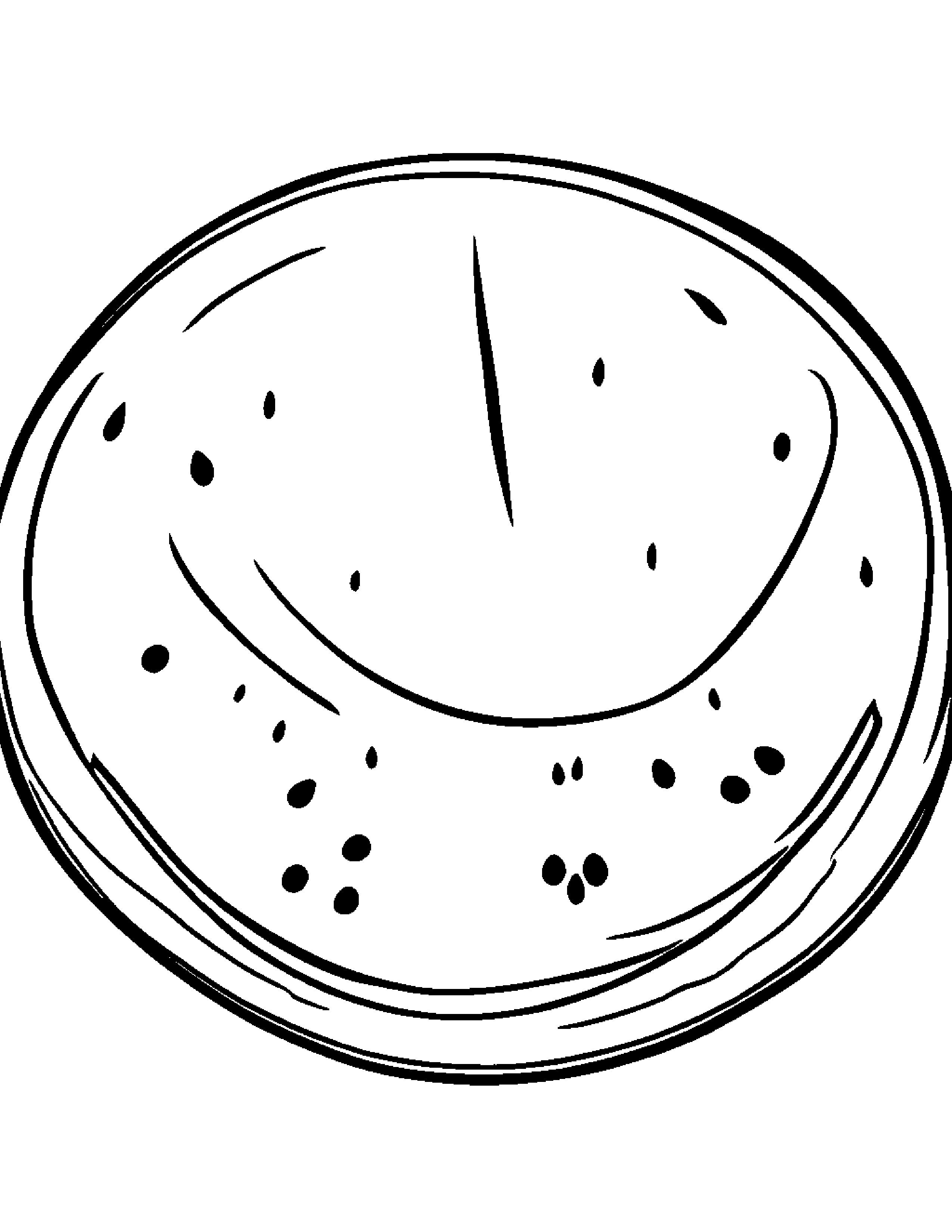 Gentle Watermelon Slice #2 Coloring Page (Free Printable PDF)