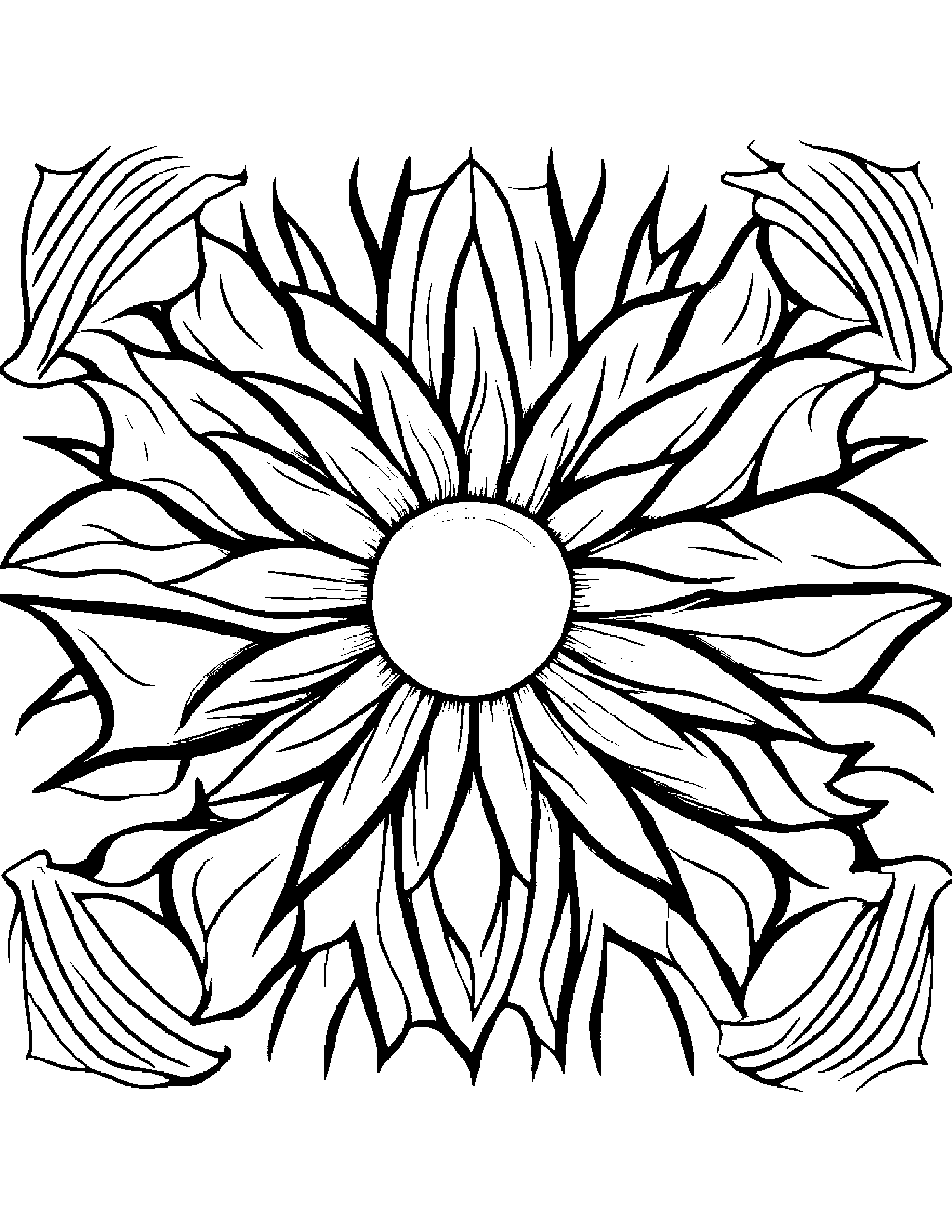 Tiny Sun Coloring Page (Free Printable PDF)