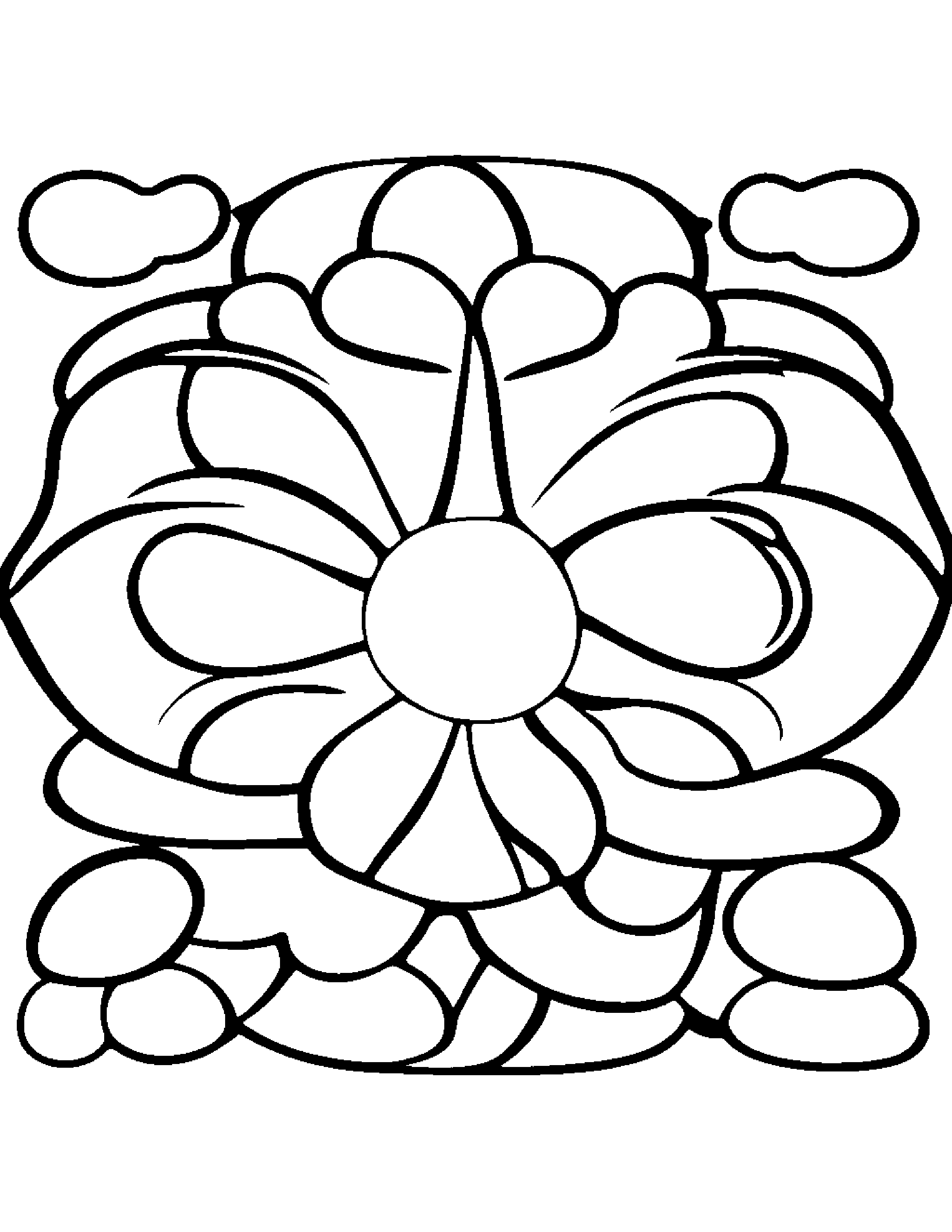 Painter Palette #3 Coloring Page (Free Printable PDF)